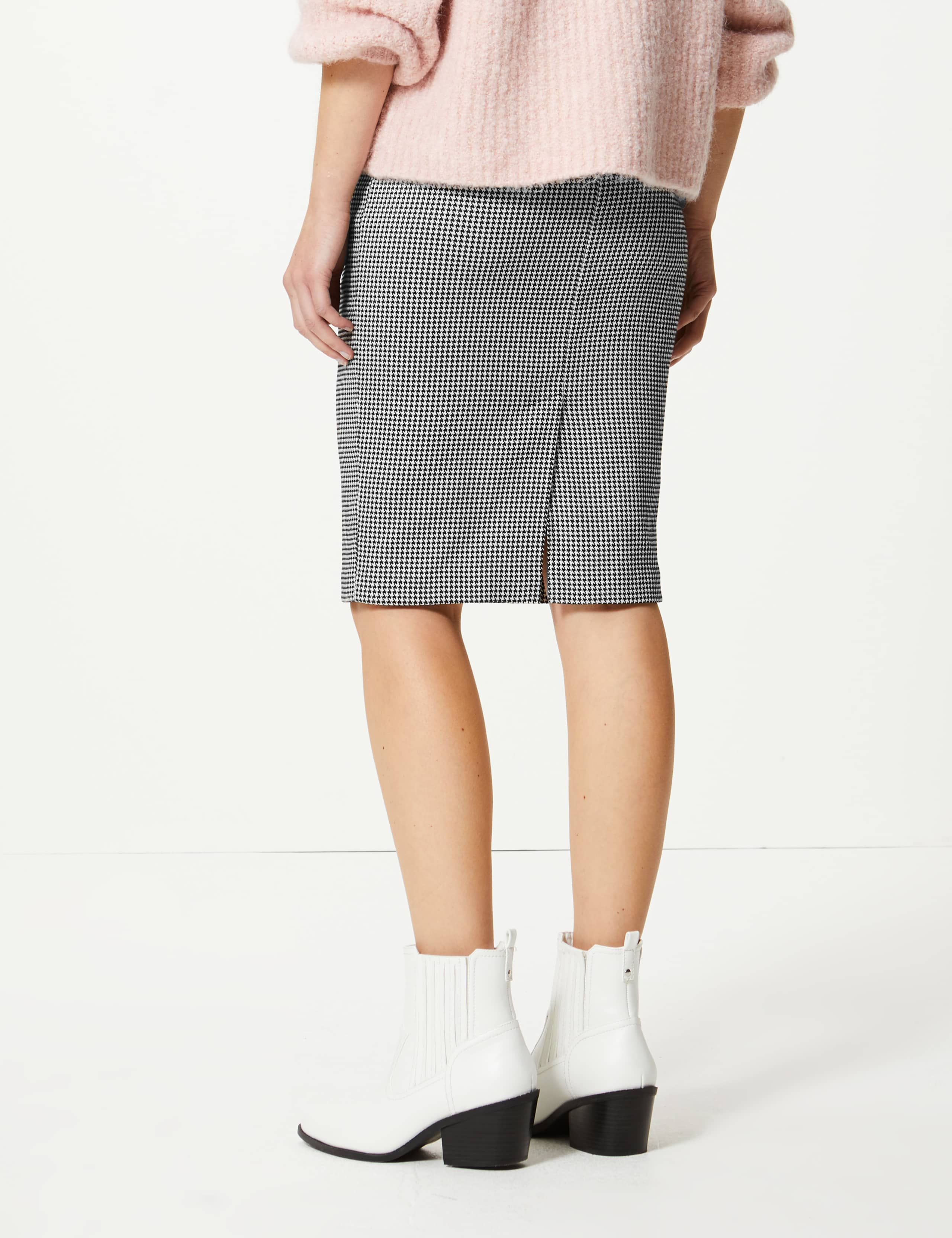 Checked Pencil Skirt 4 of 4