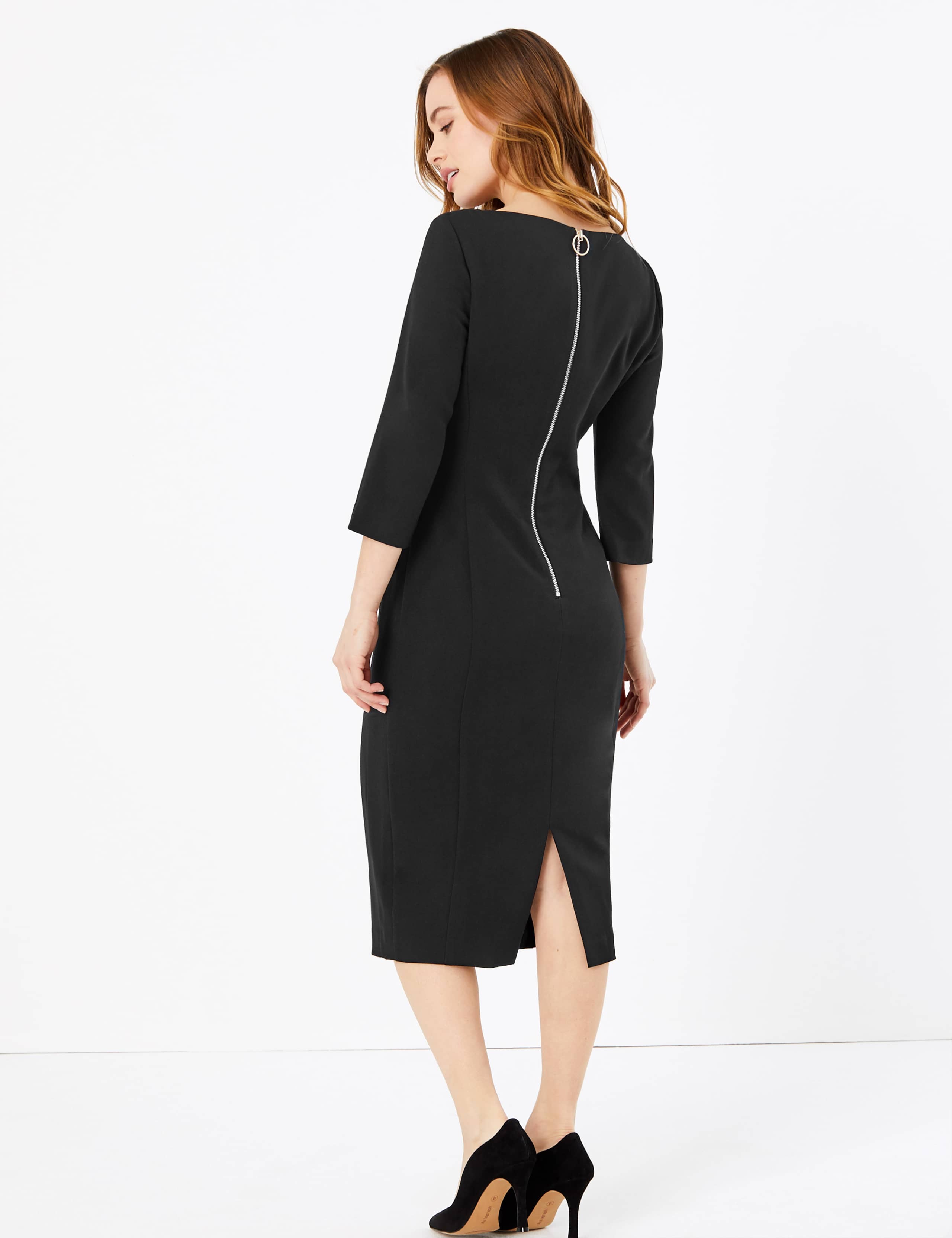 PETITE 3/4 Sleeve Tailored Dress 4 of 5