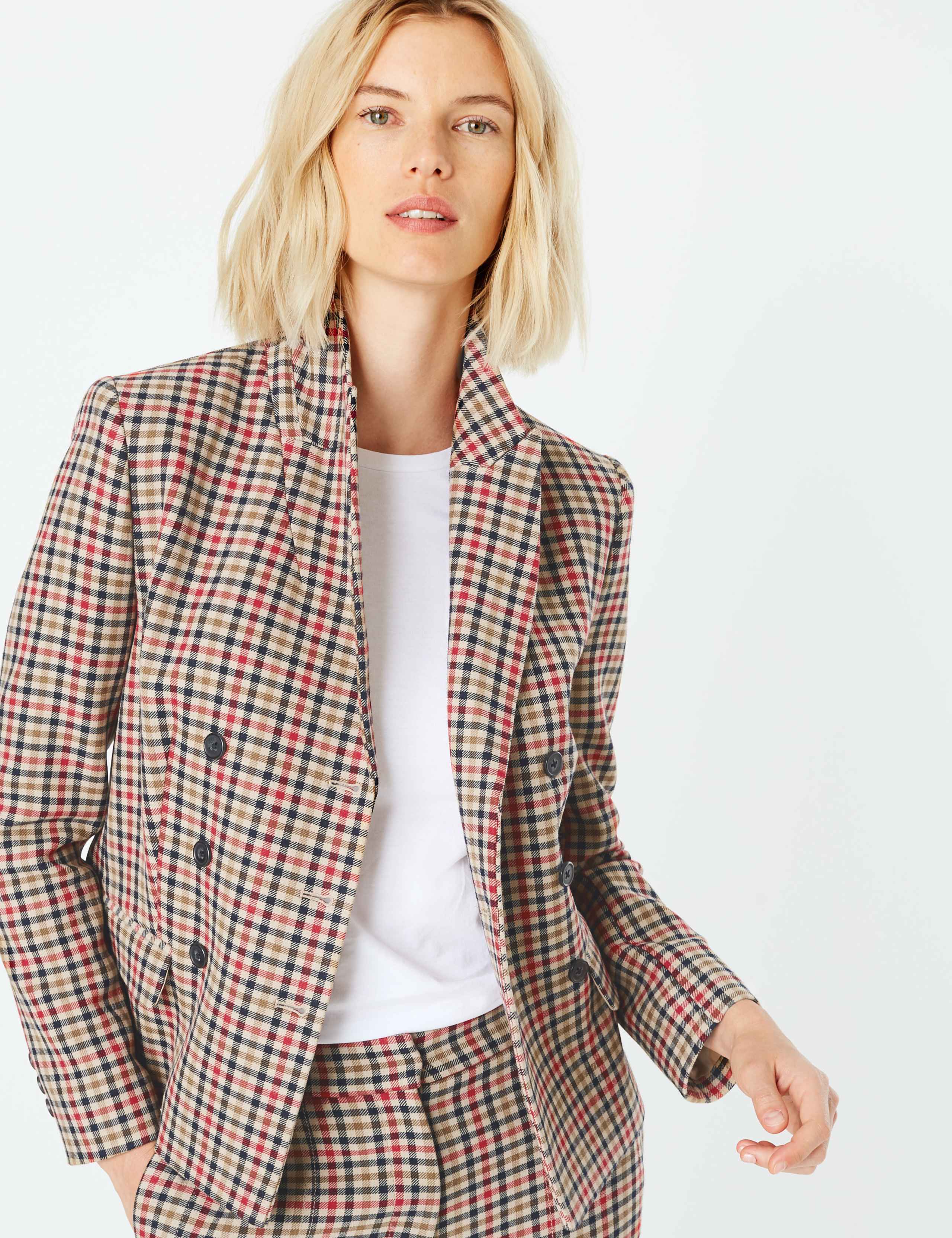 PETITE Checked Blazer 3 of 6