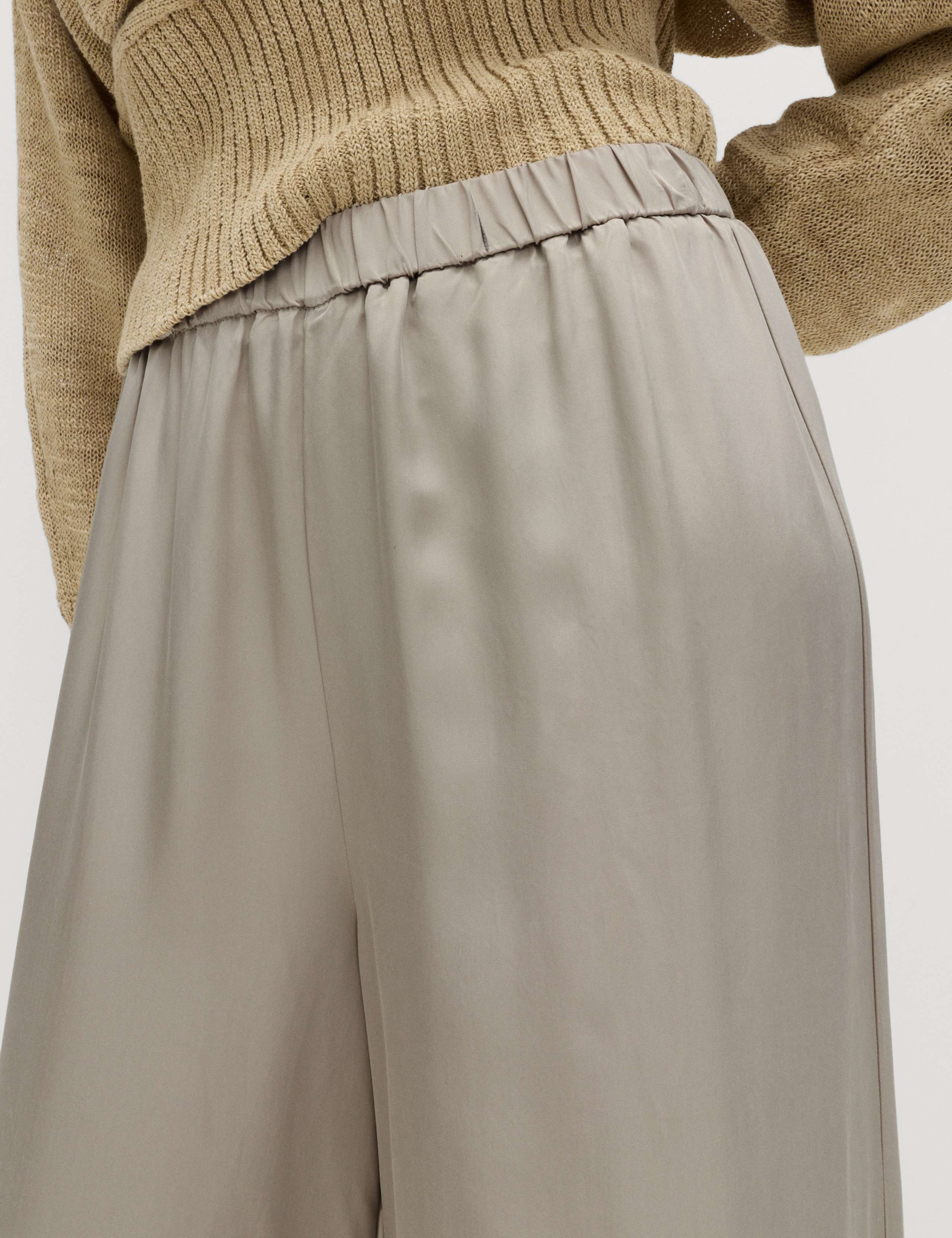 Satin Wide Leg Trousers 5 of 6