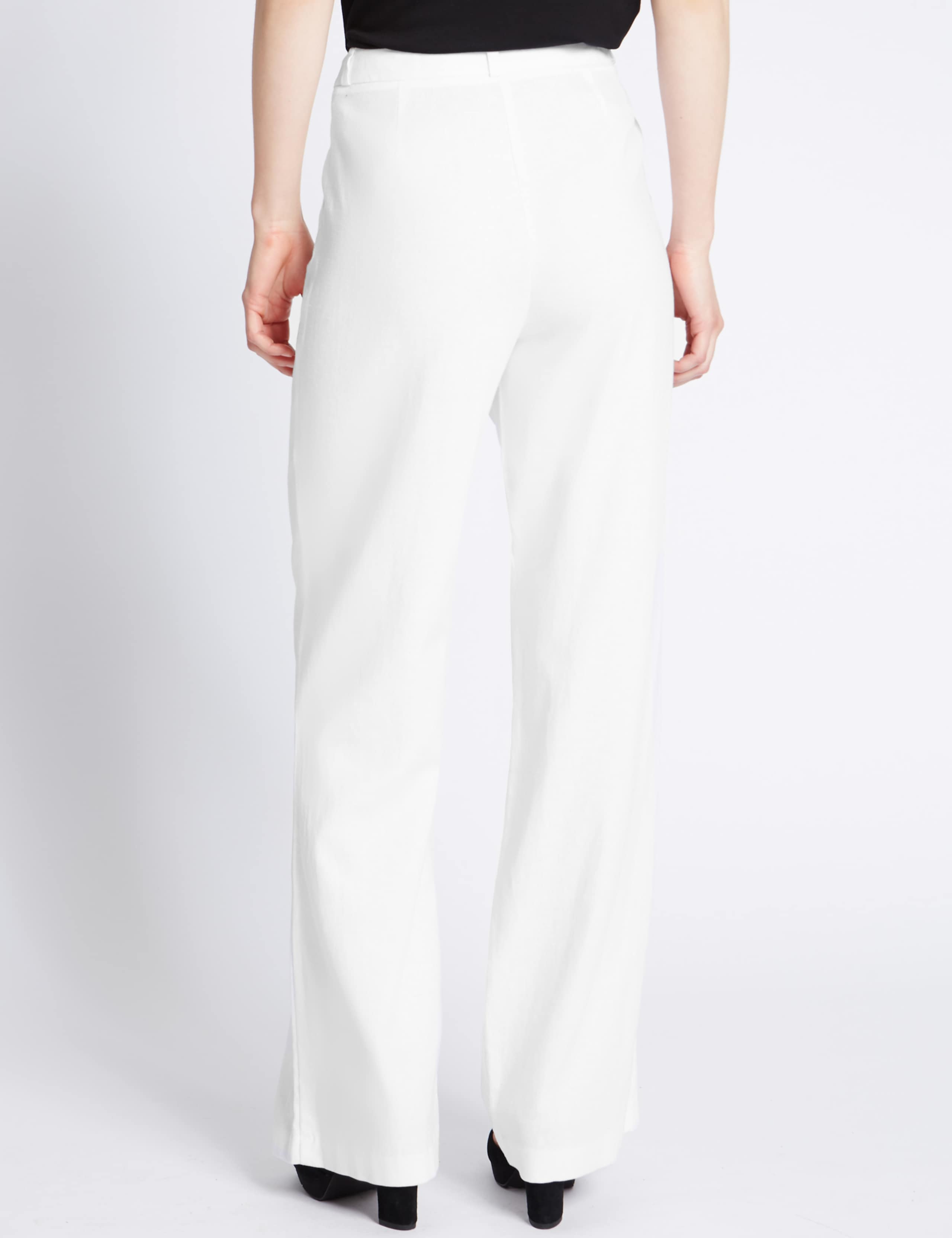 Linen Blend Wide Leg Trousers 4 of 4