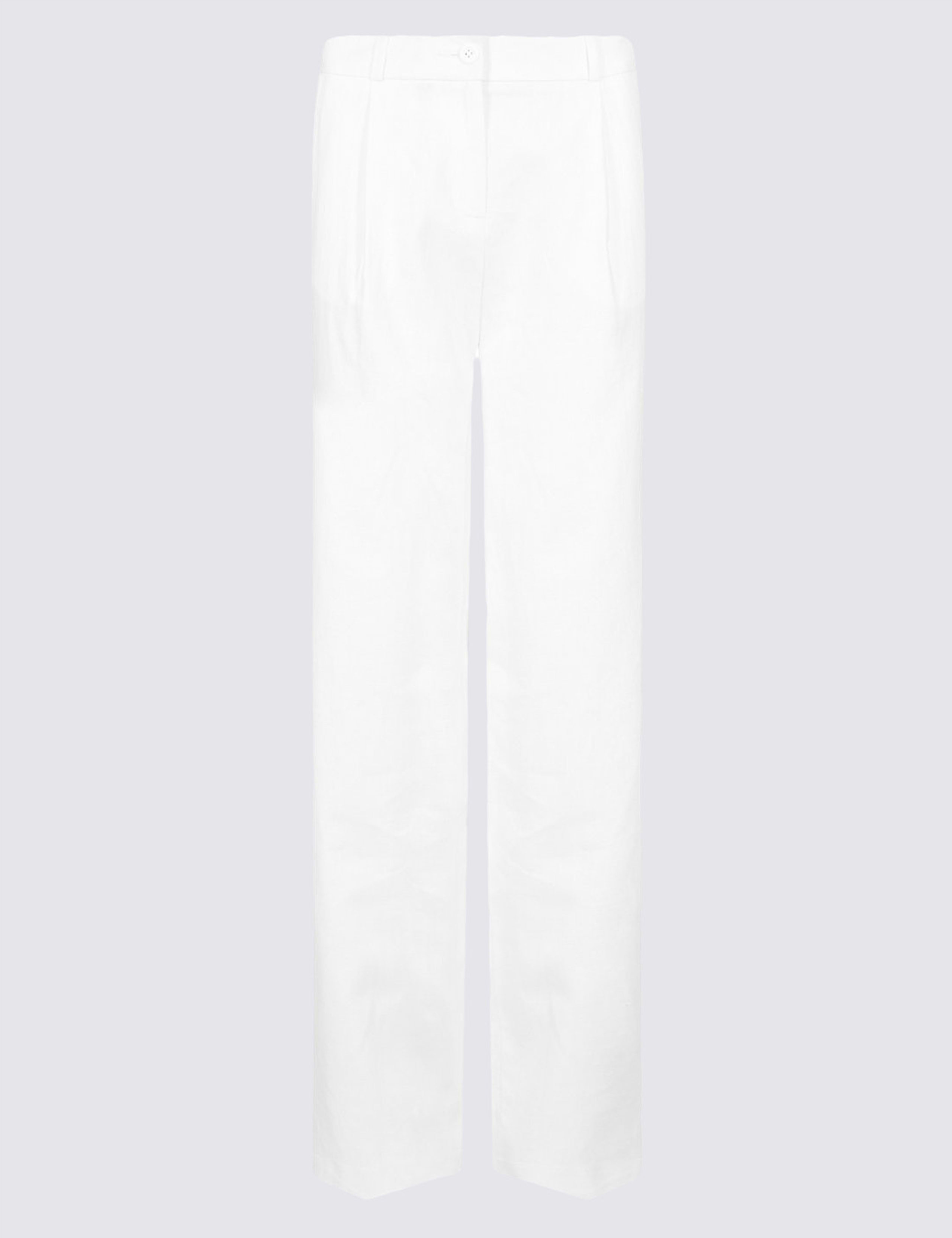 Linen Blend Wide Leg Trousers 2 of 4
