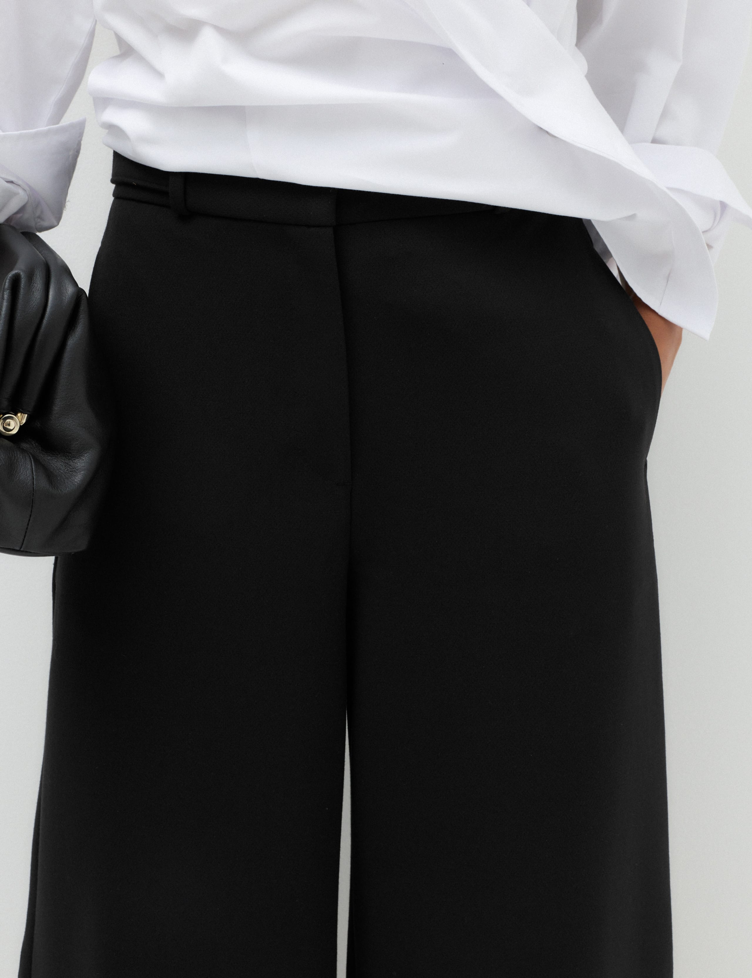Tailored Side Tab Wide Leg Trousers 4 of 6
