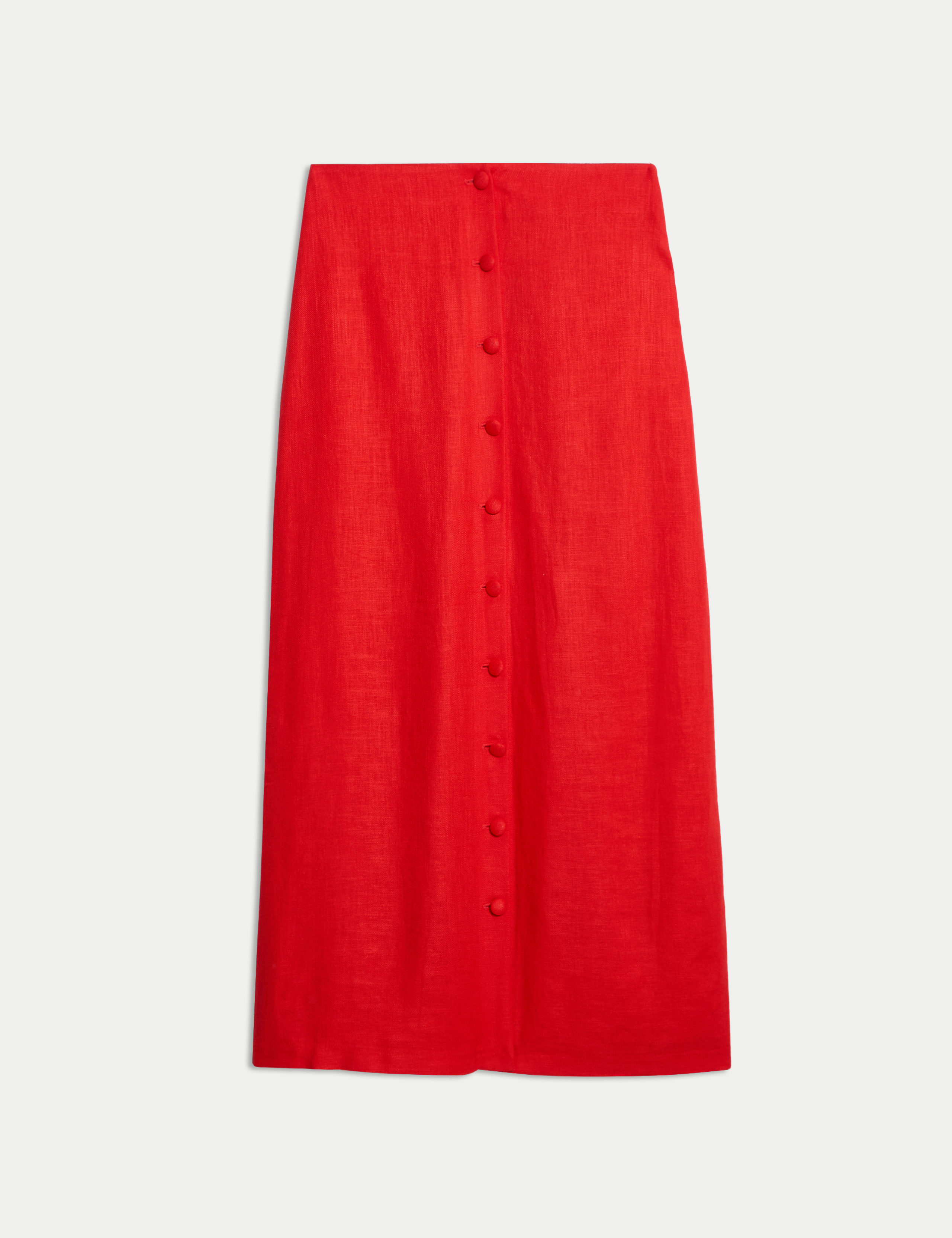 Twill Midi Pencil Skirt 2 of 5