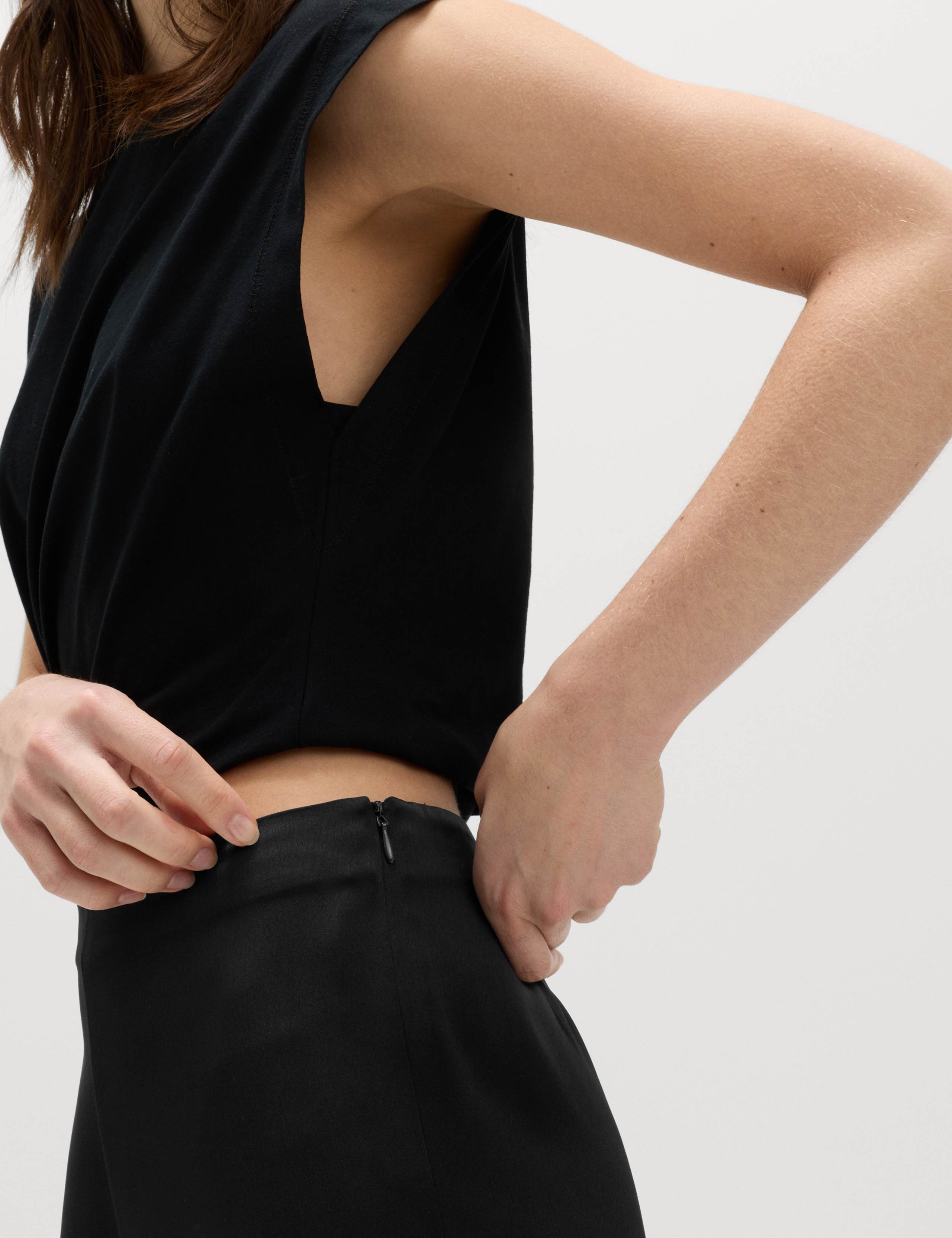 Satin Pull On Flared Trousers 4 of 6