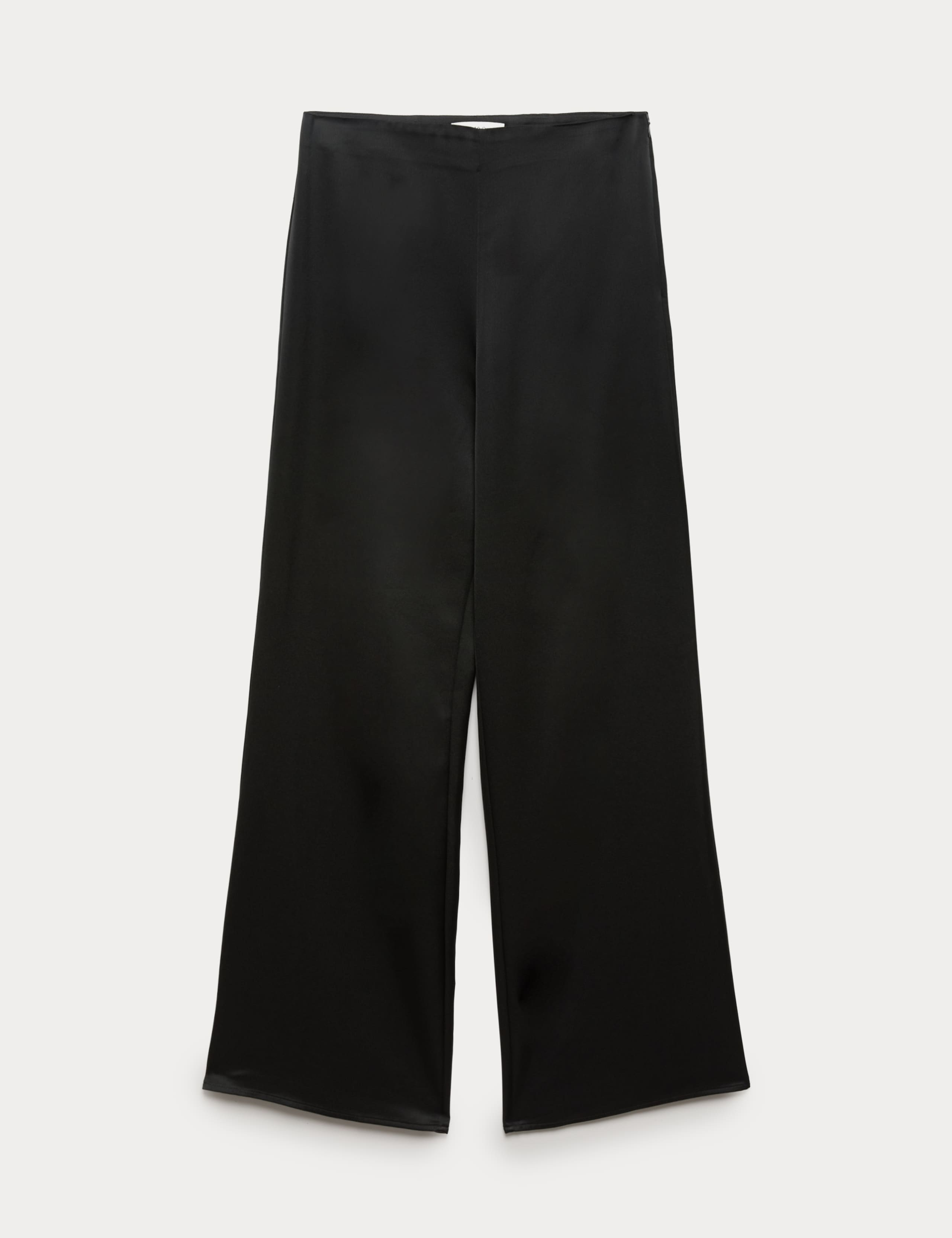 Satin Pull On Flared Trousers 2 of 6