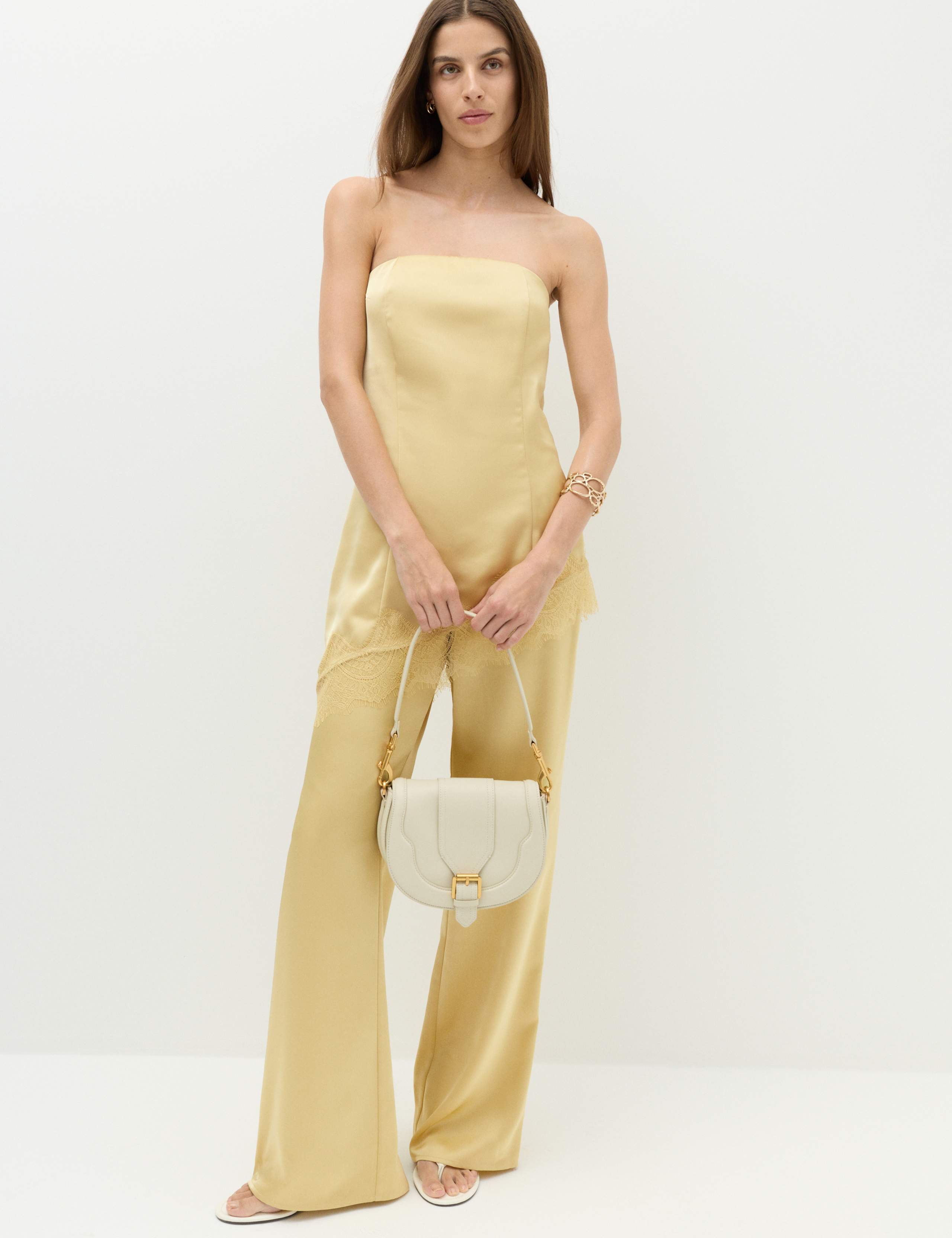 Satin Flared Trousers 6 of 6