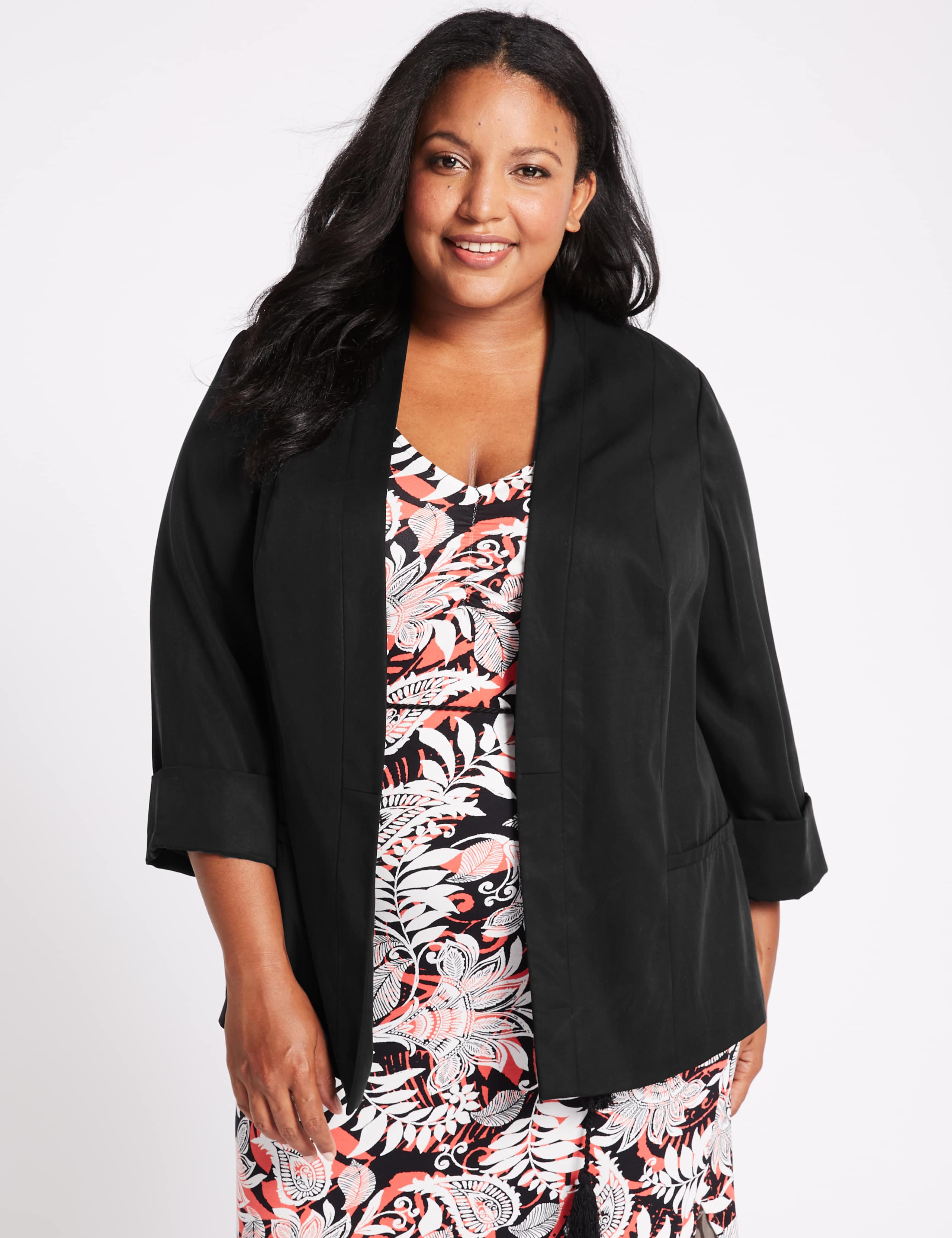 CURVE 3/4 Sleeve Blazer 1 of 5