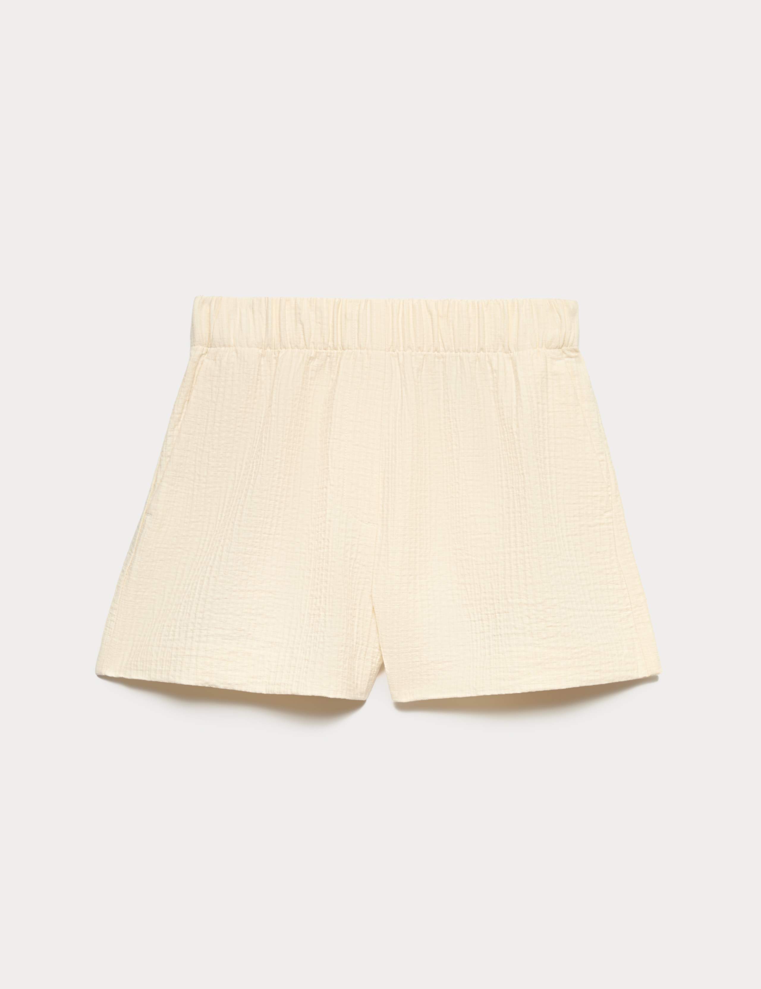 Cotton Blend High Waisted Shorts 2 of 6