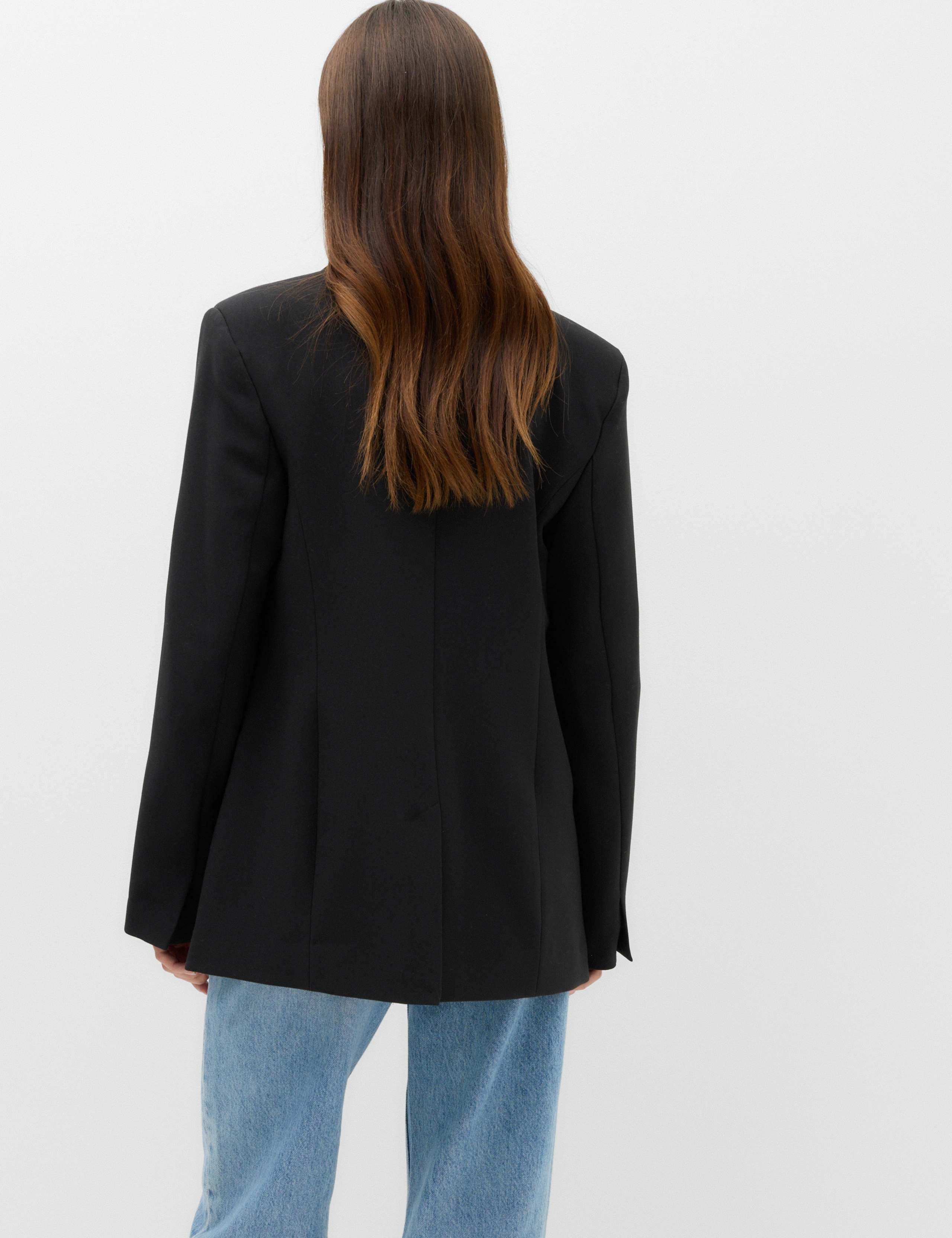 Woven Straight Single Breasted Blazer 4 of 6