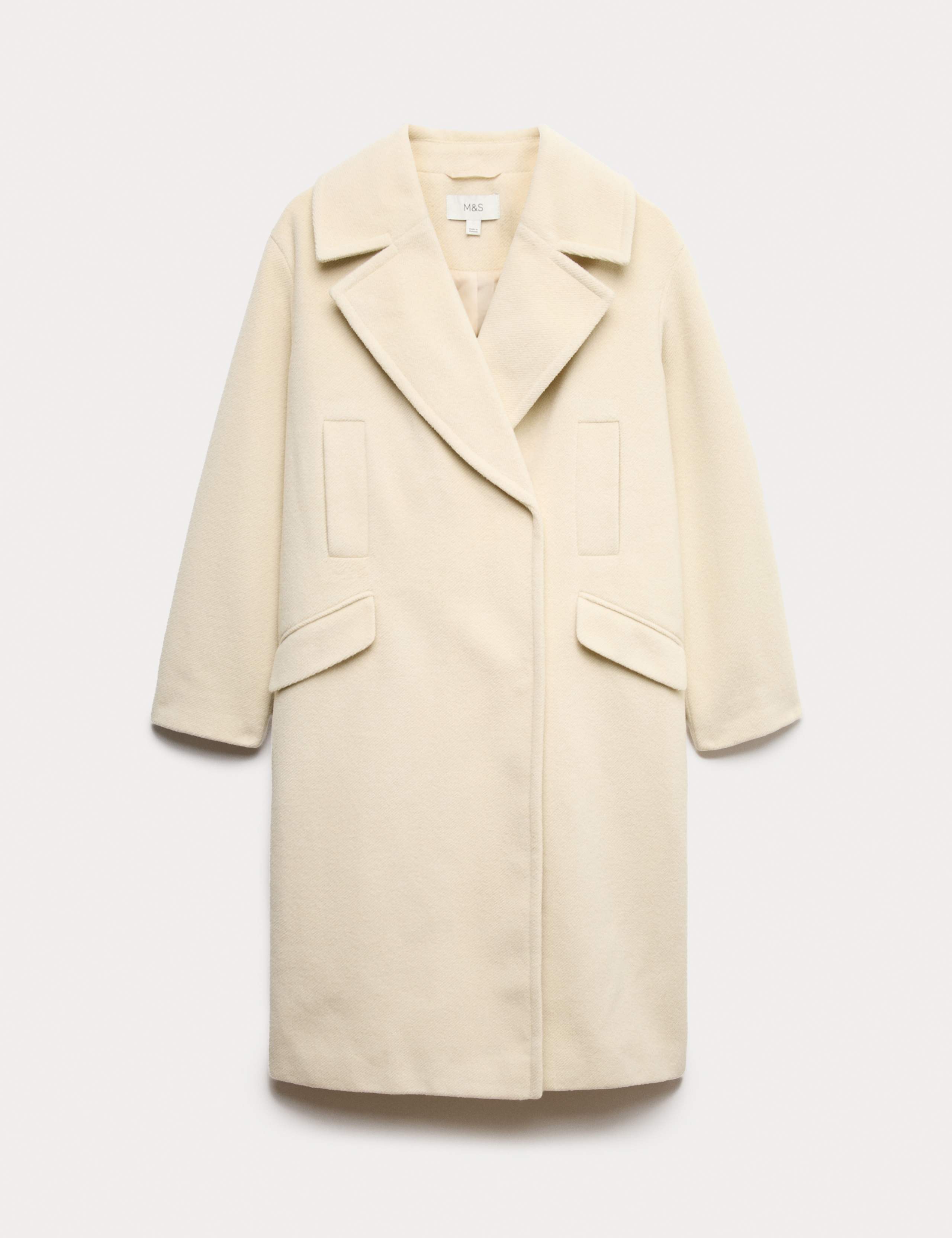 Twill Double Breasted Longline Tailored Coat 2 of 6