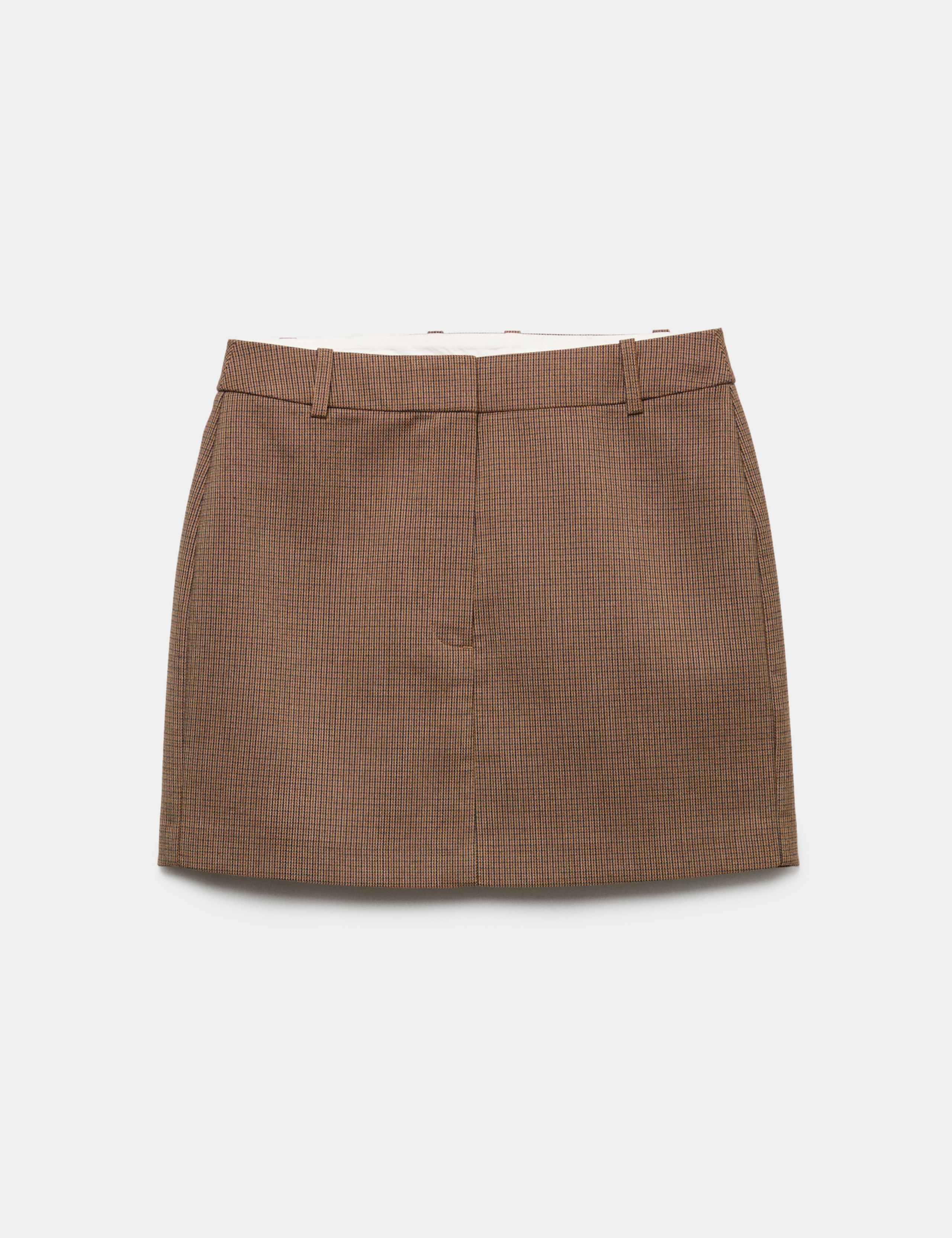 Micro Check Mini Skirt 2 of 6