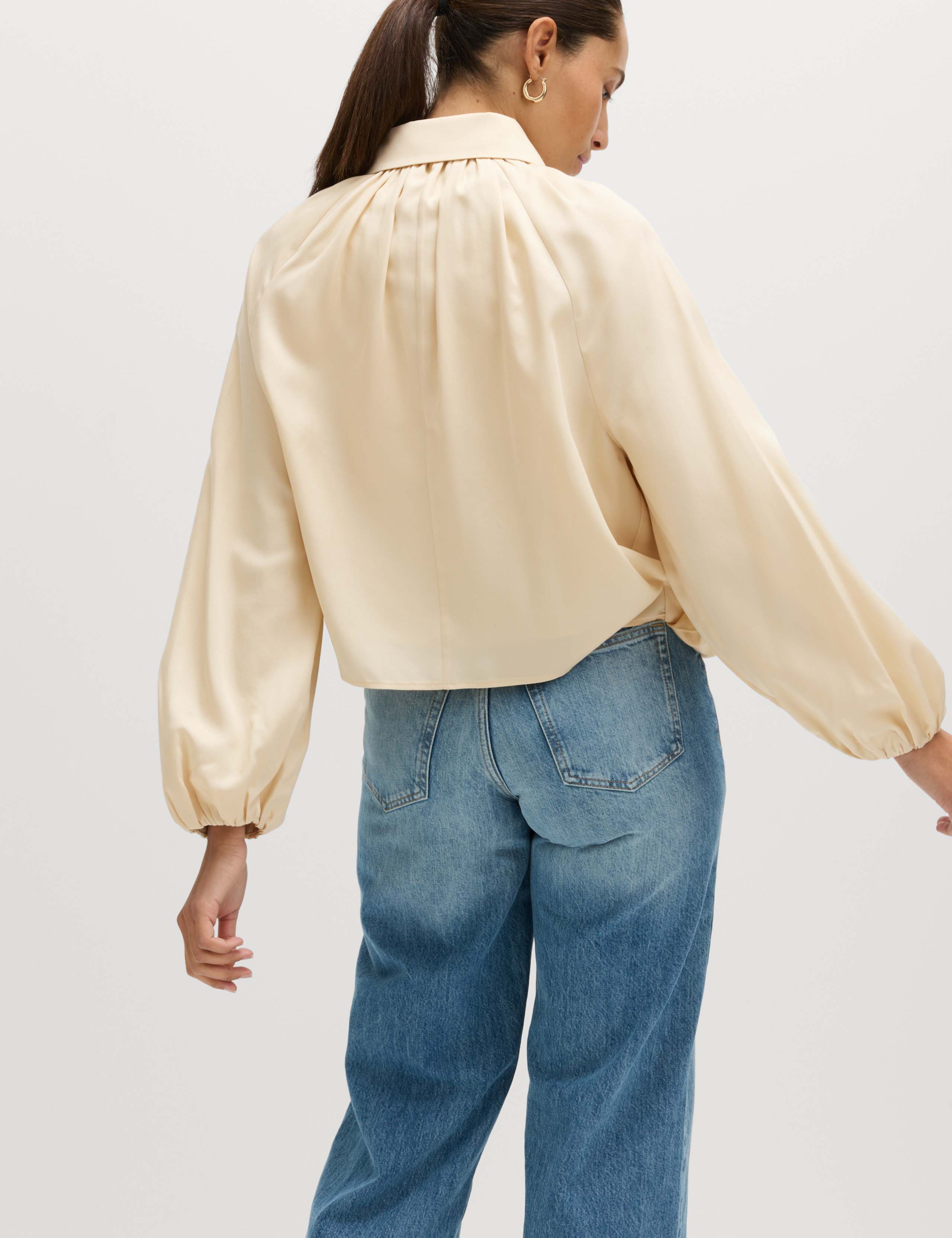 Pure Lycocell Pleated Bomber Jacket 5 of 6