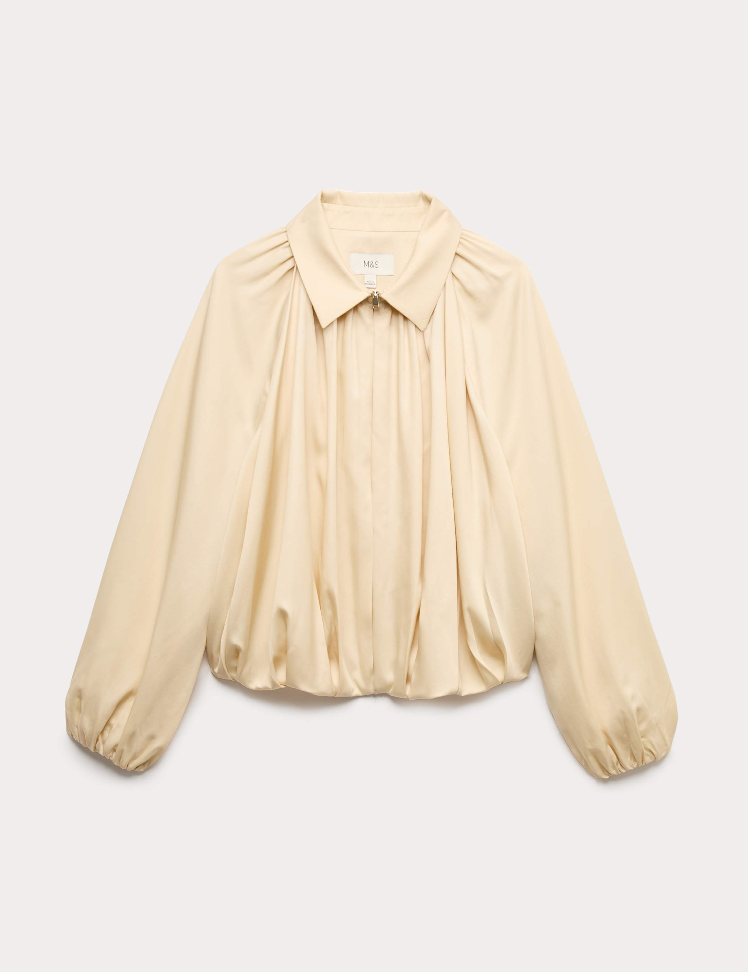 Pure Lycocell Pleated Bomber Jacket 2 of 6