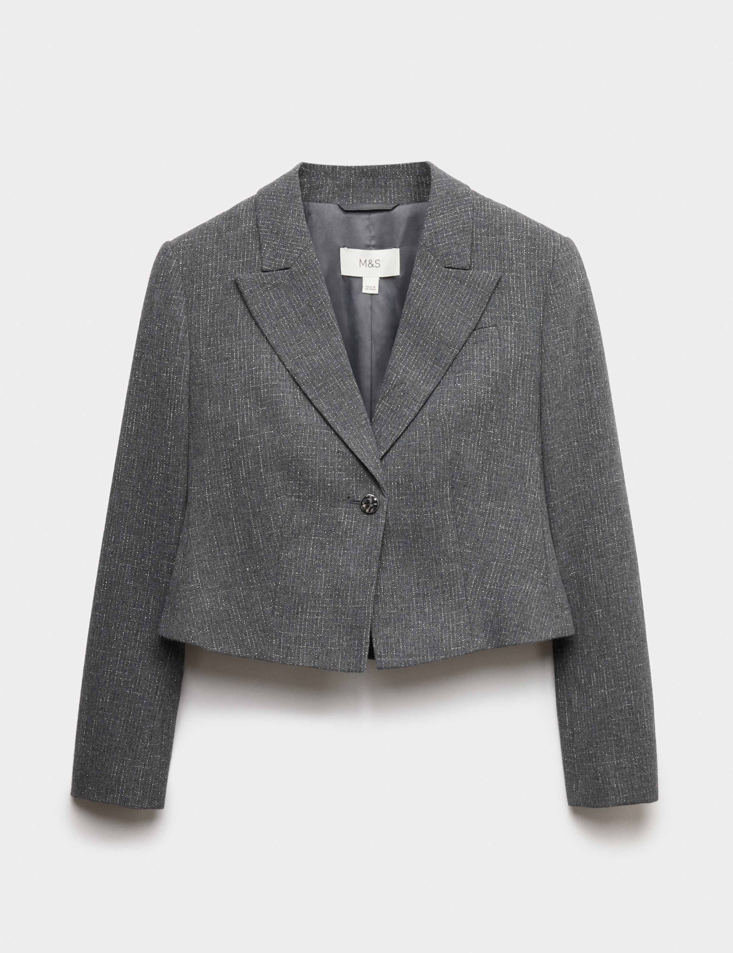 Metallic Lurex Cropped Jacket 2 of 5