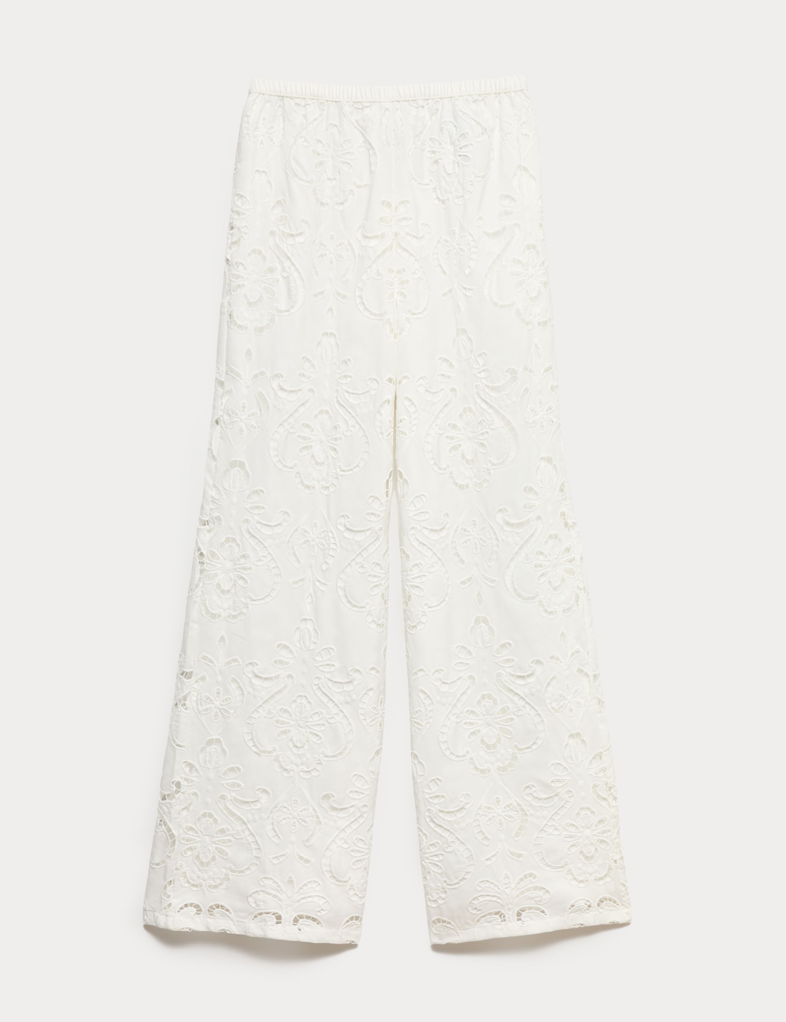 Cutwork Embroidered Straight Leg Trousers 2 of 6
