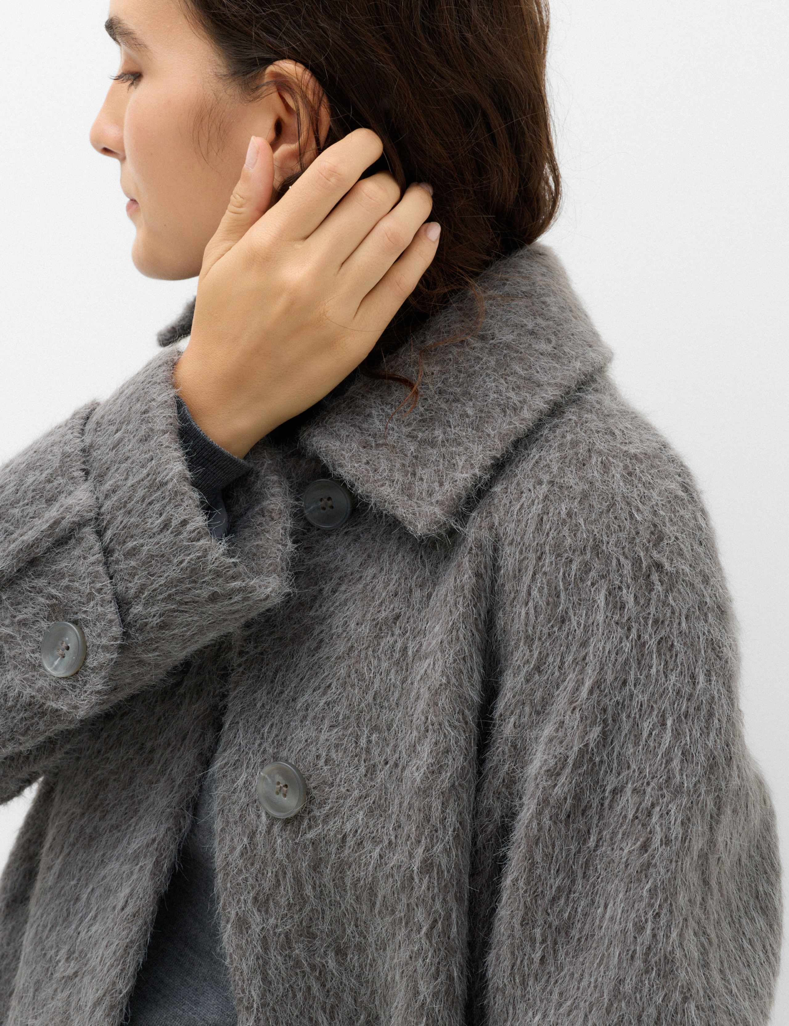 Brushed Longline Car Coat 4 of 7