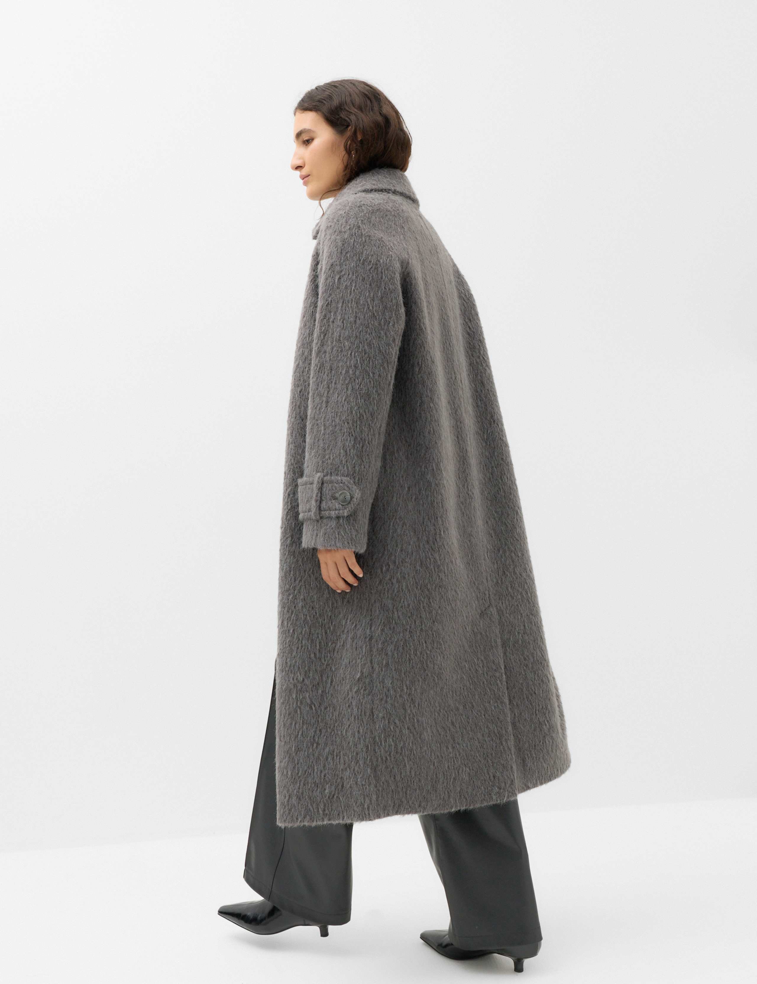 Brushed Longline Car Coat 5 of 7