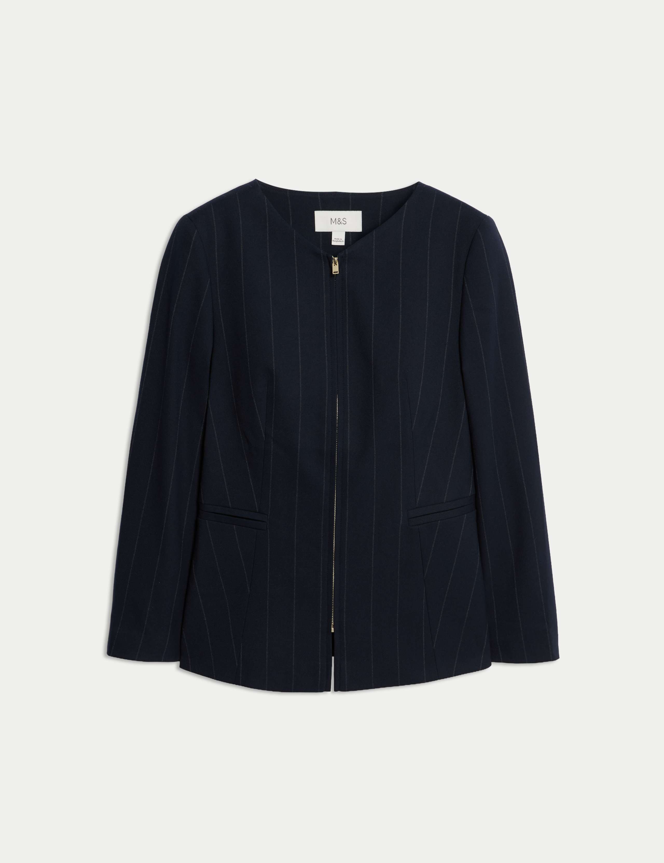 Striped Zip Through Jacket 2 of 6
