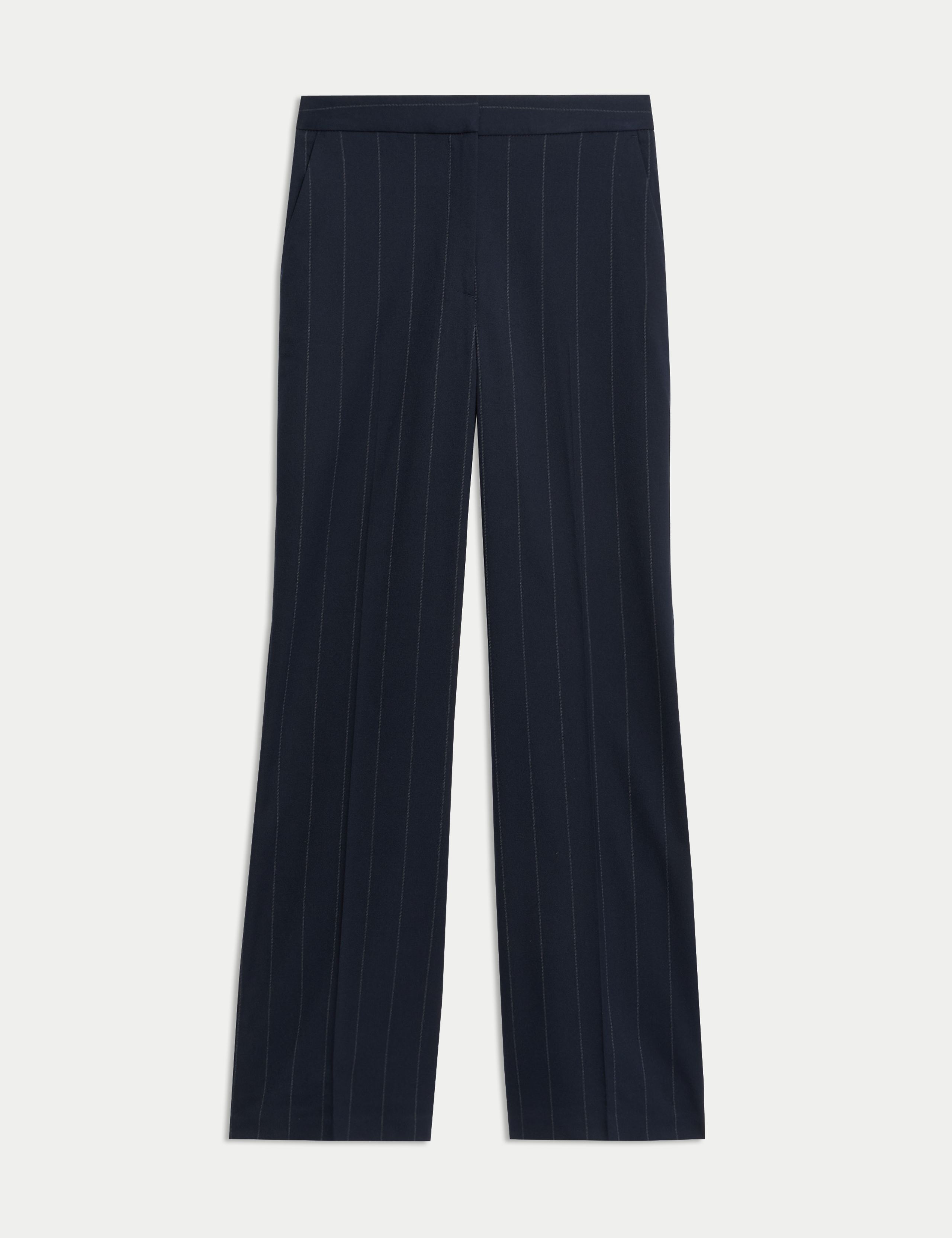 Striped Slim Fit Flare Trousers 2 of 5