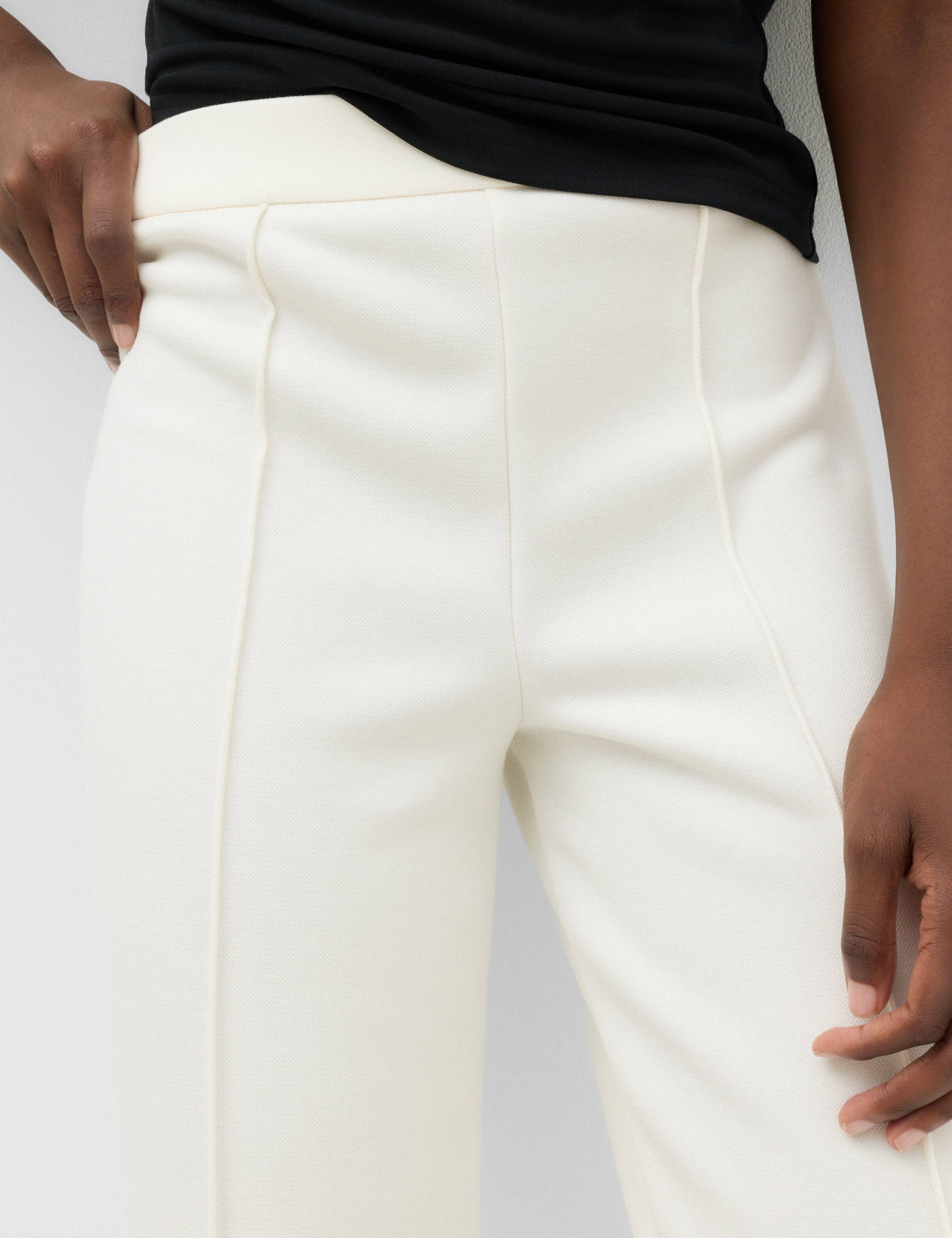 Premium Jersey Seam Detail Wide Leg Trousers 3 of 6
