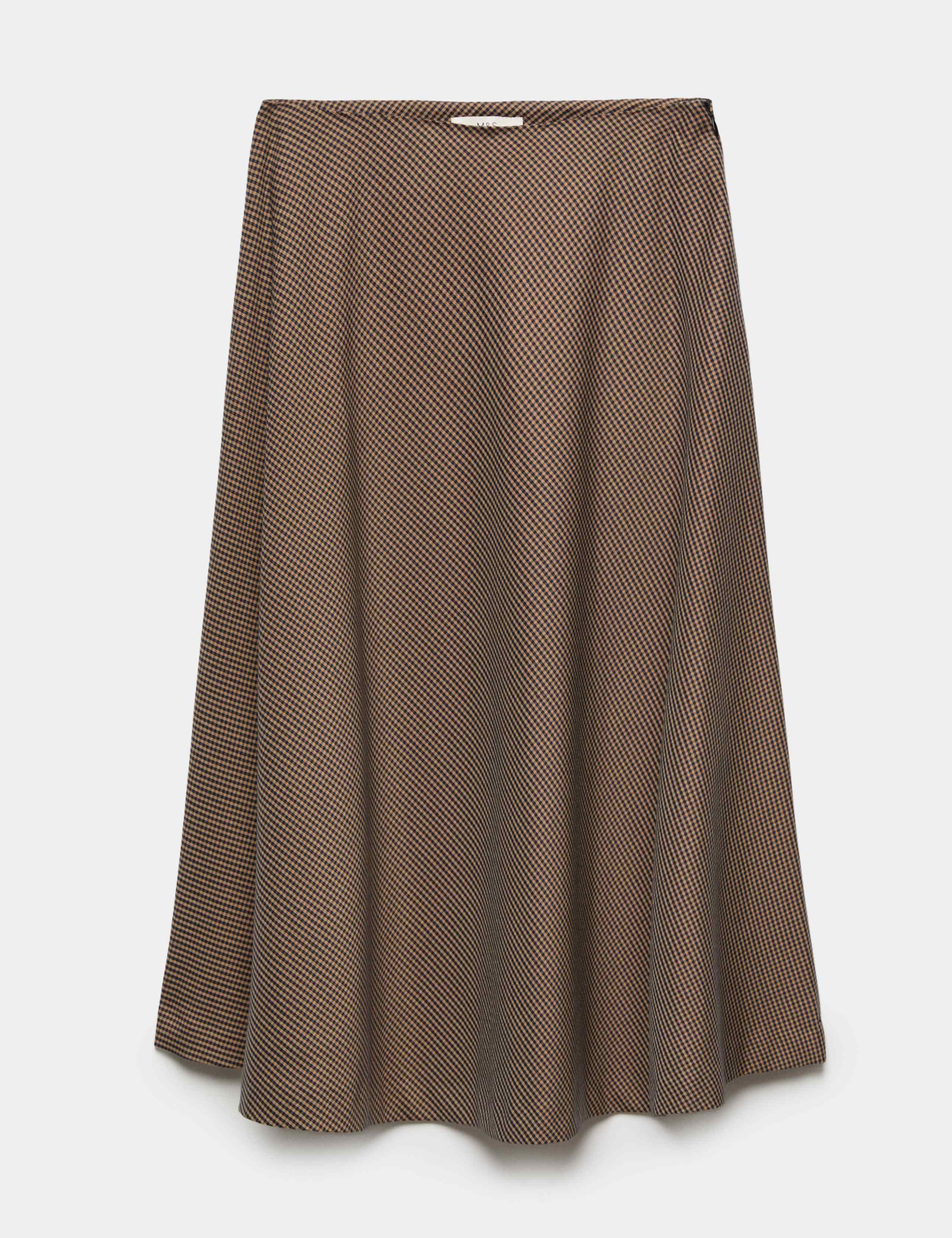 Checked Midi Circle Skirt 2 of 6