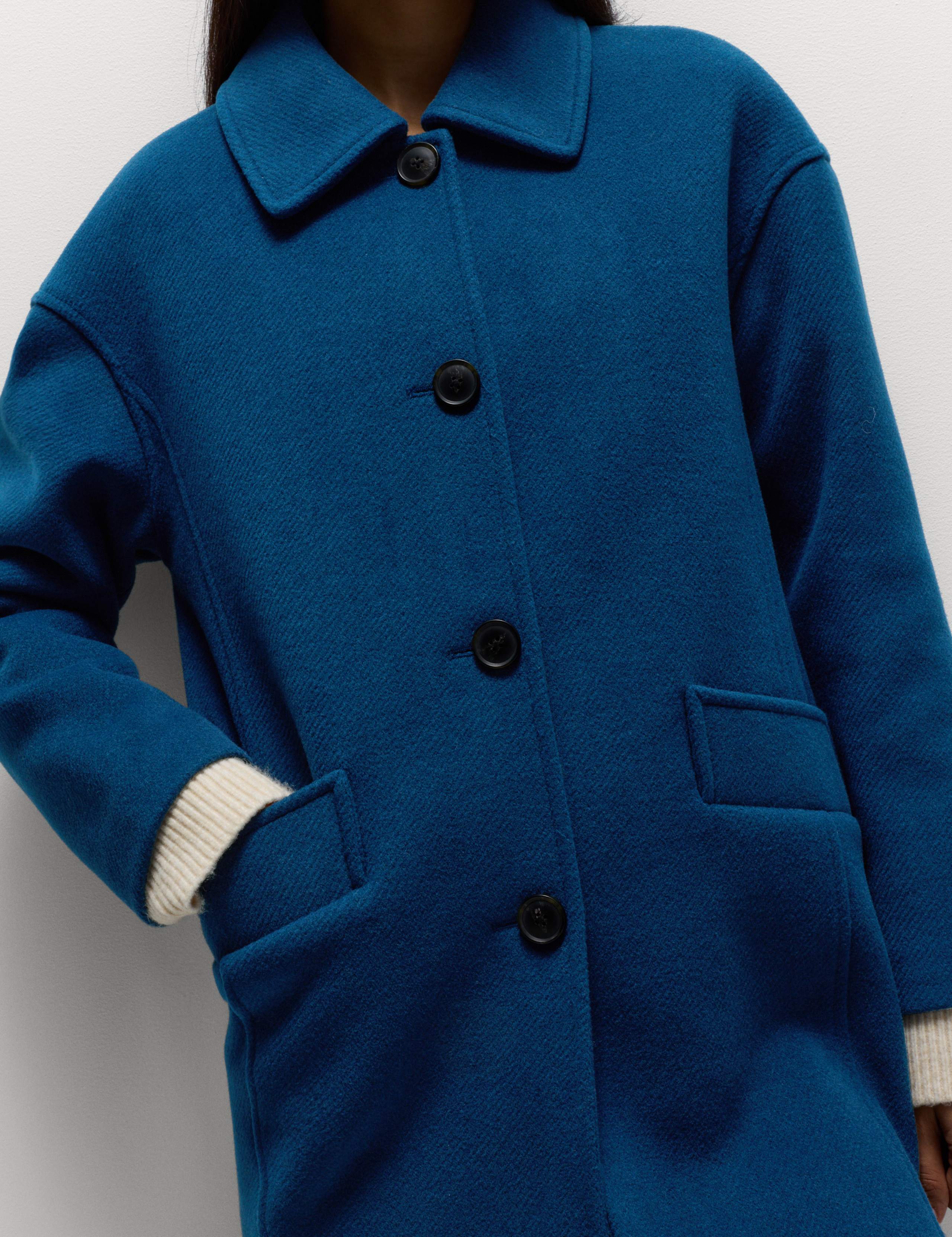 Twill Single Breasted Collared Coat 7 of 8