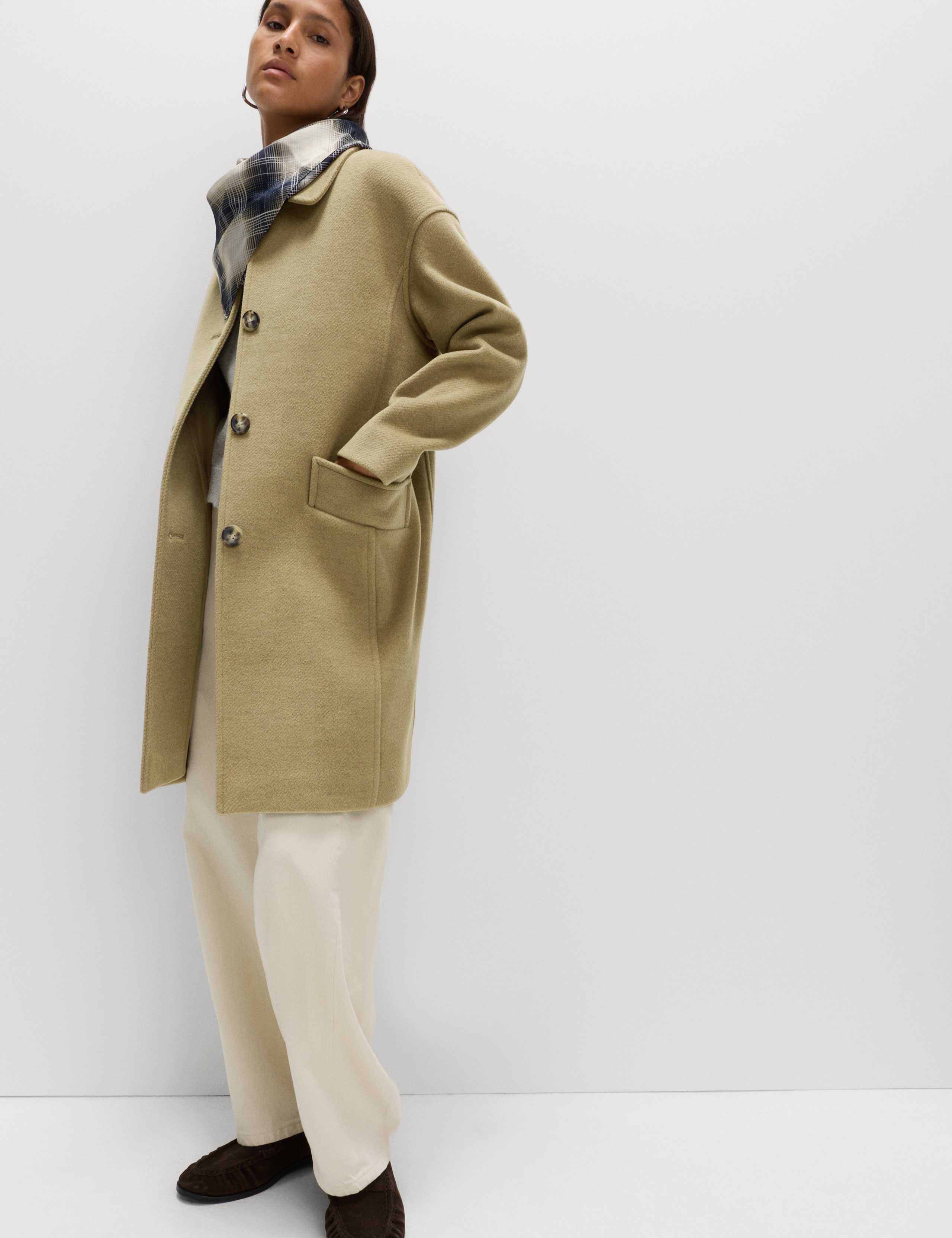 Twill Single Breasted Collared Coat 6 of 7