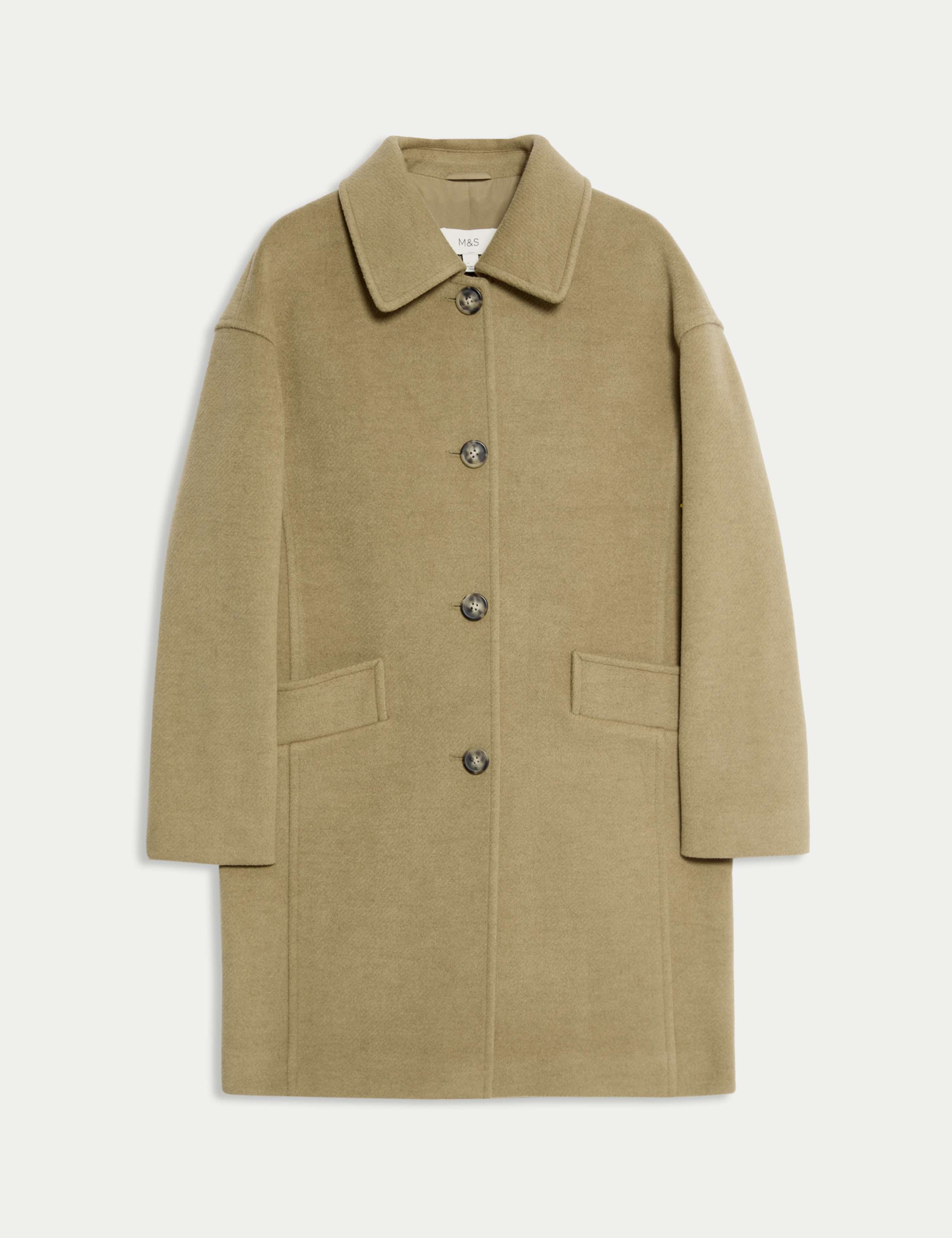 Twill Single Breasted Collared Coat 2 of 7