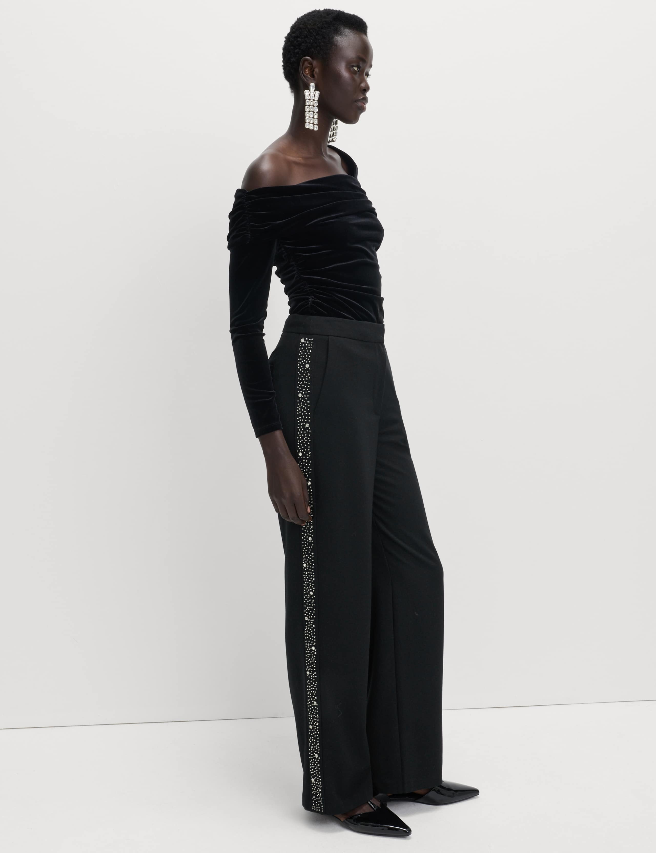 Embellished Side Stripe Trousers 1 of 5