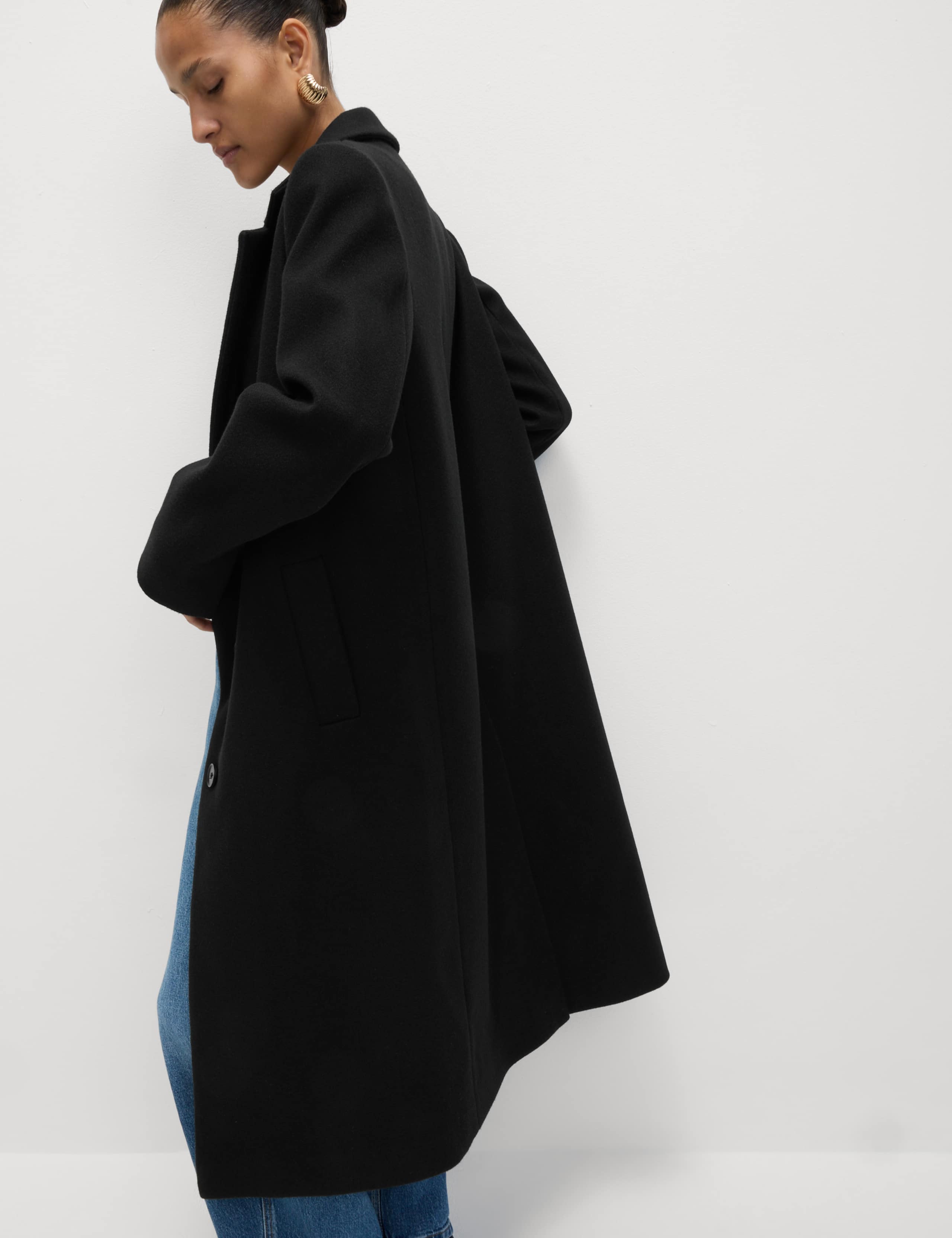 Single Breasted Longline Tailored Coat 3 of 8
