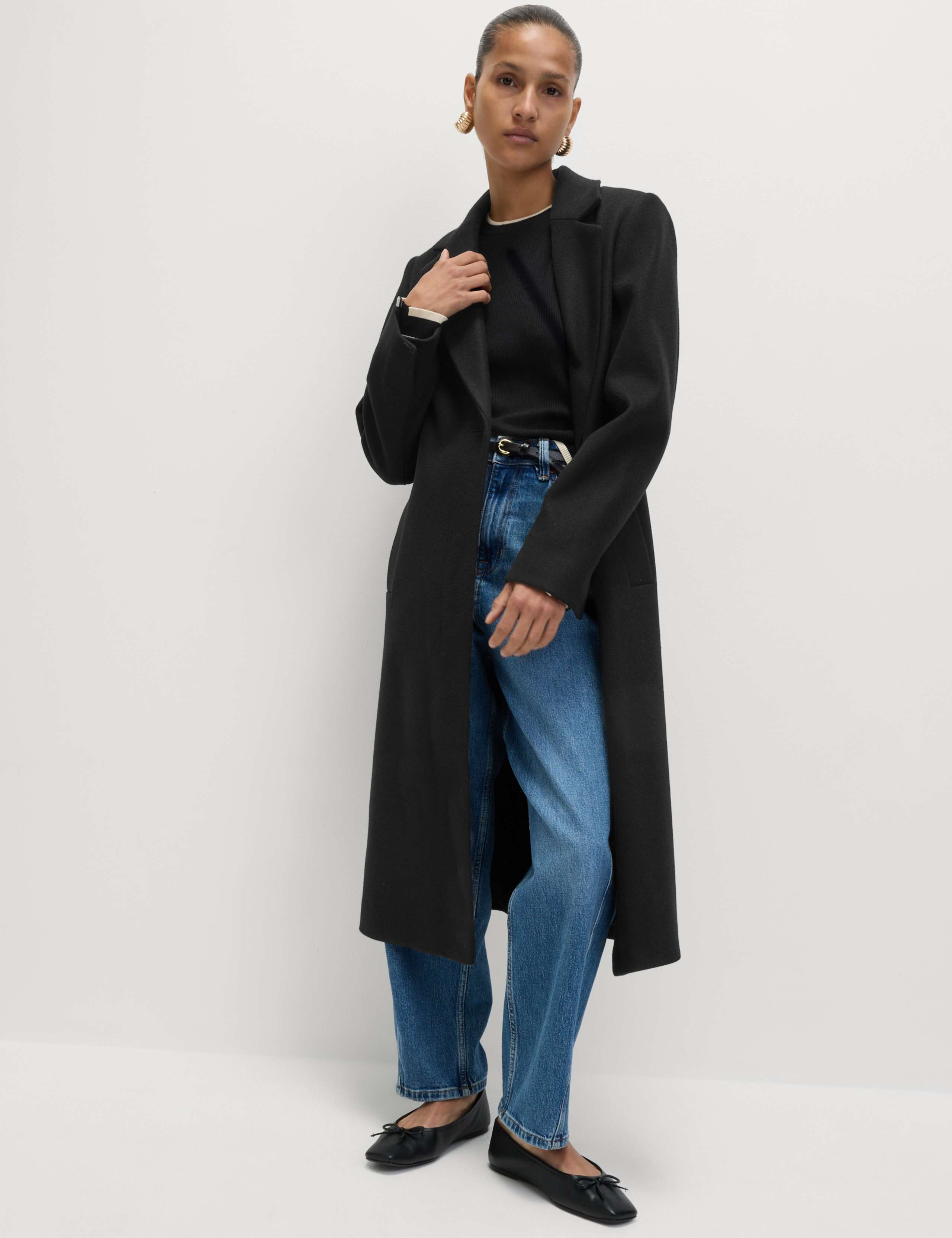 Single Breasted Longline Tailored Coat 4 of 8