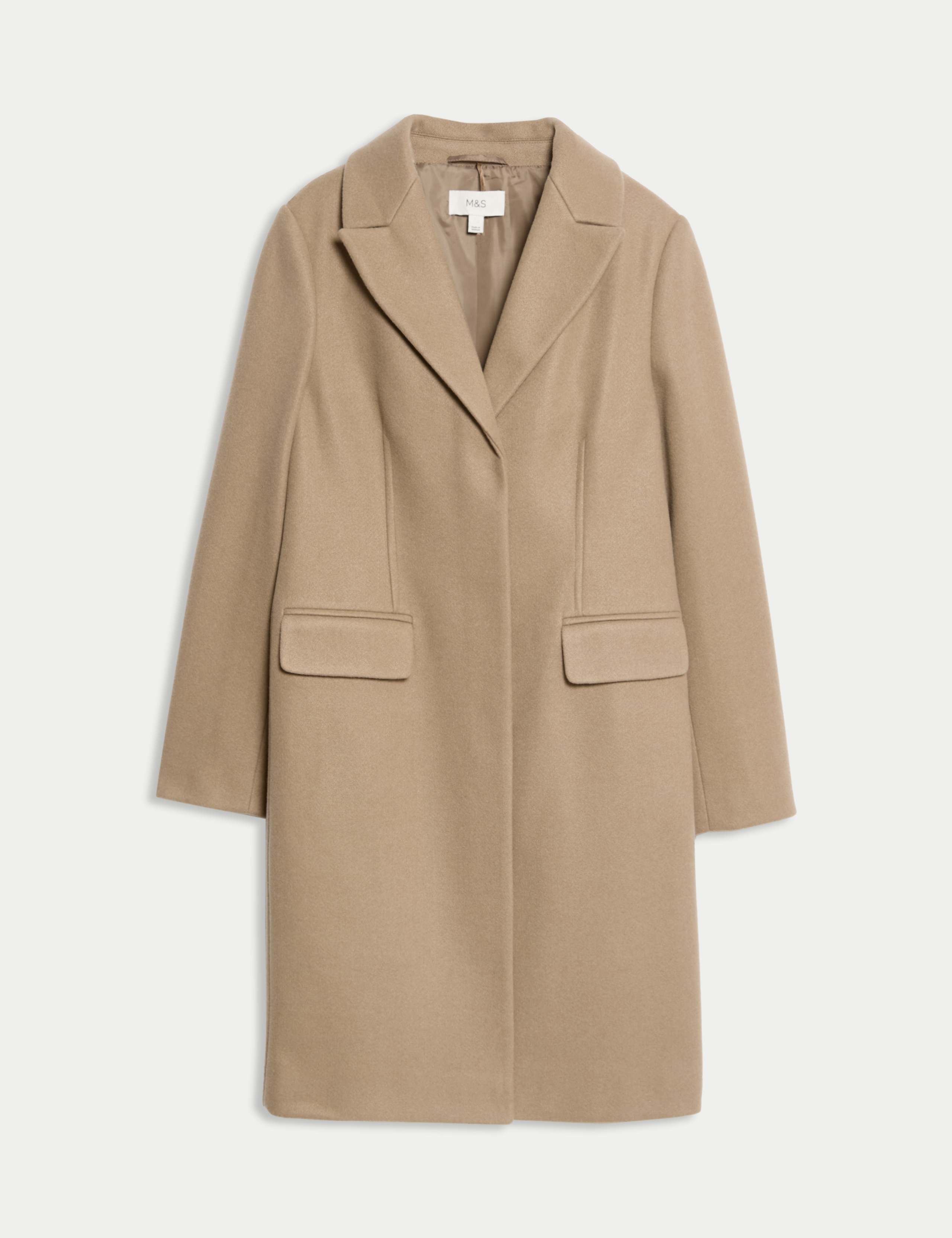 Darted Revere Collar Longline Coat 2 of 7