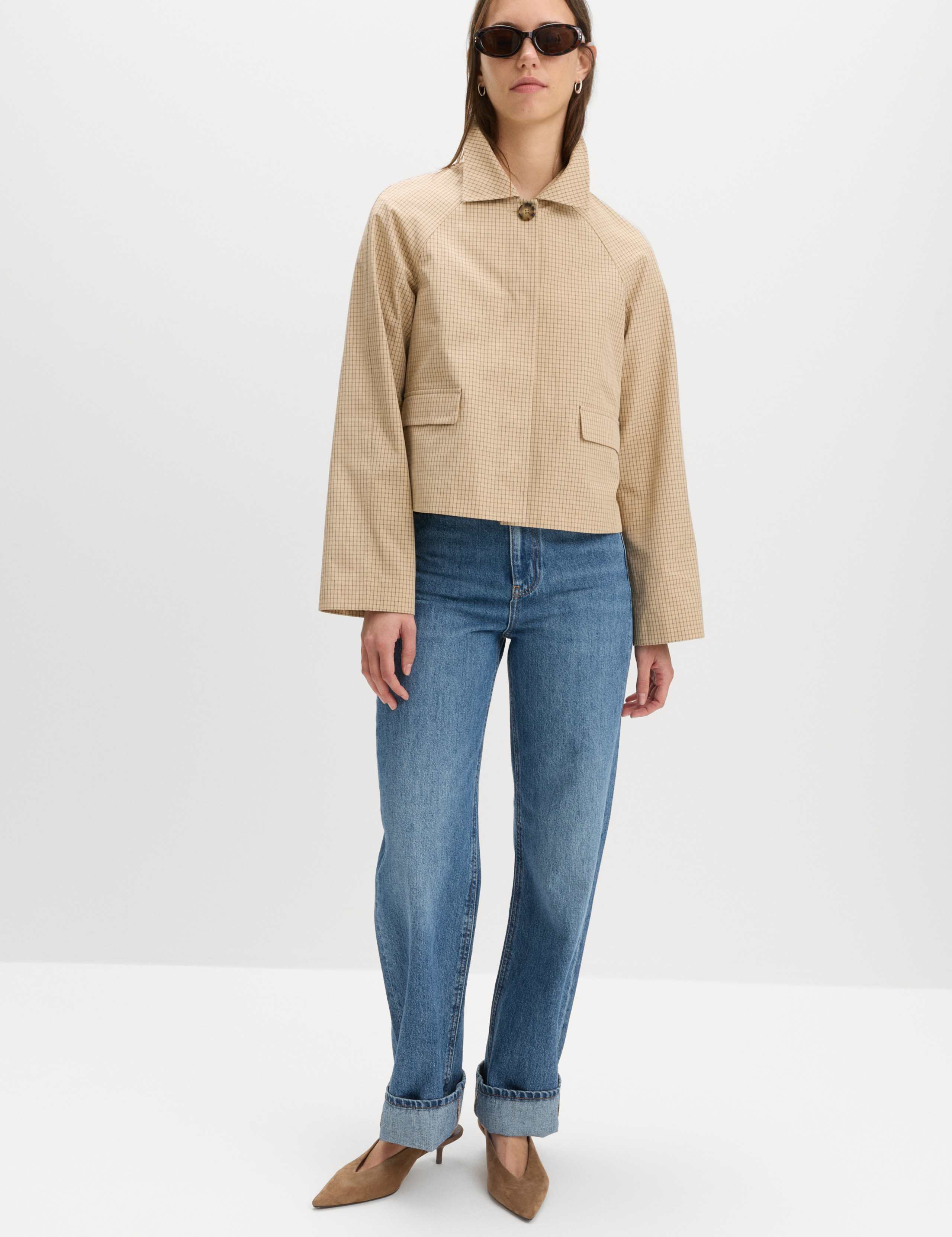 Gingham Button Through Short Jacket 6 of 7