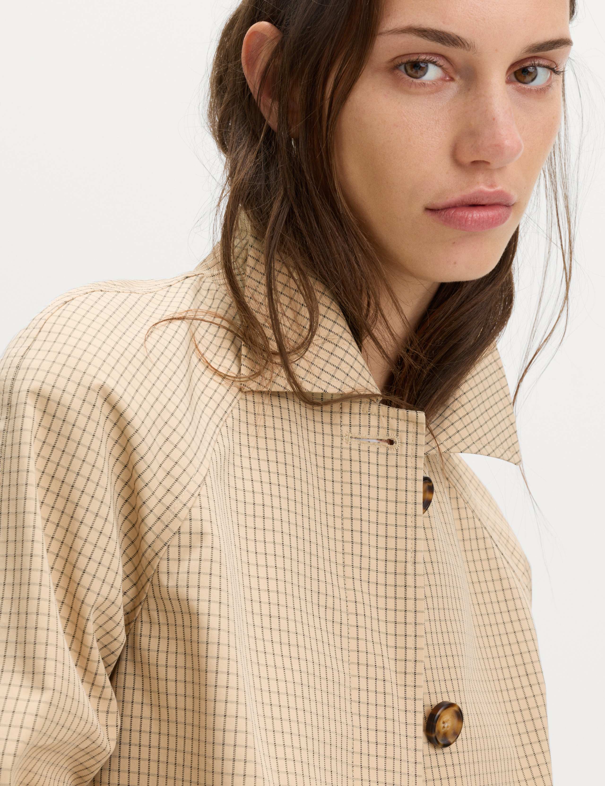 Gingham Button Through Short Jacket 7 of 7