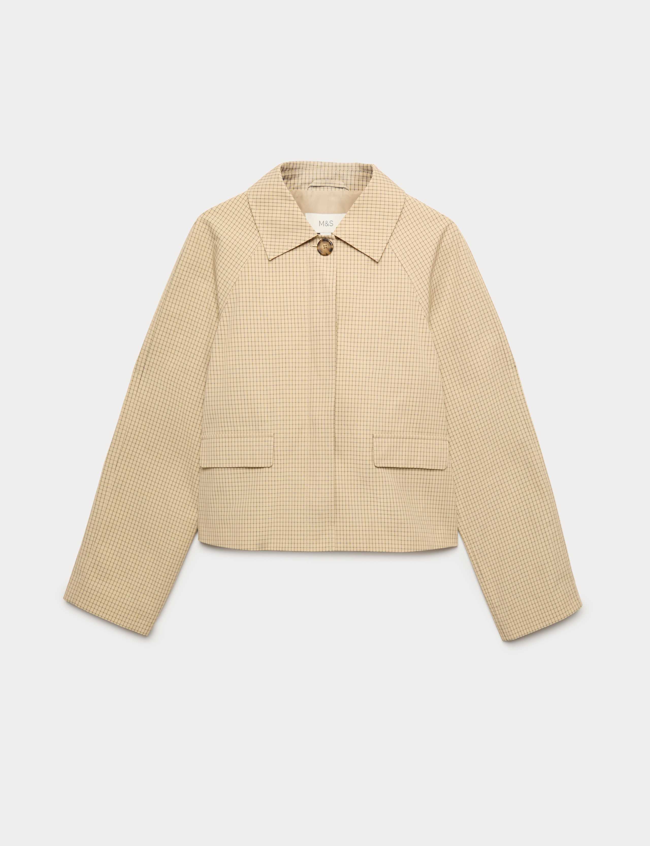 Gingham Button Through Short Jacket 2 of 7