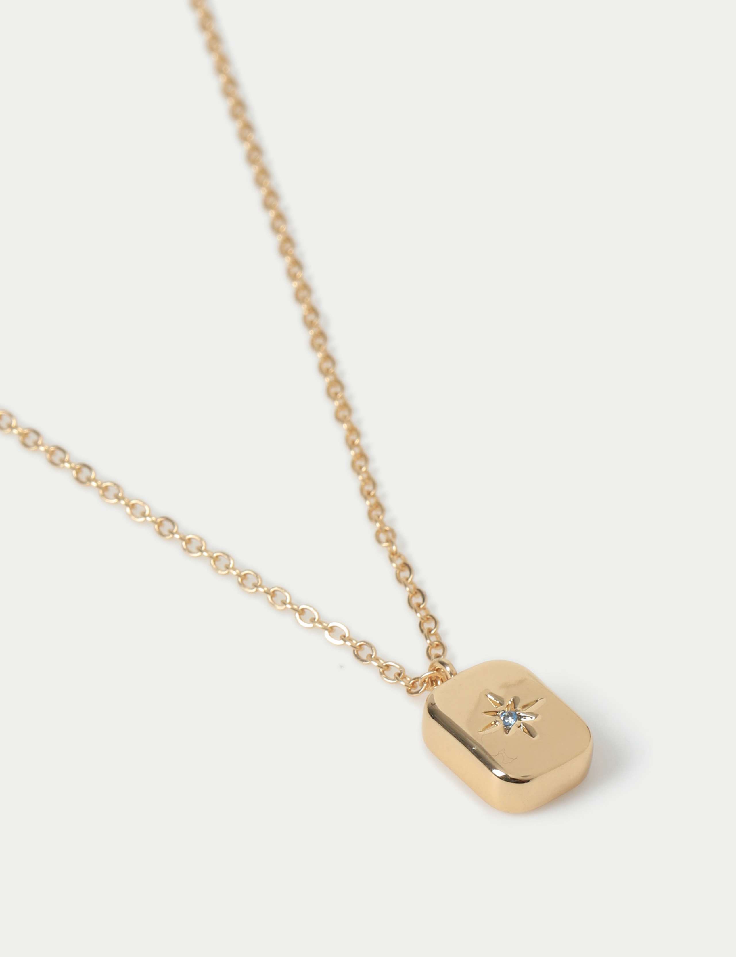 14ct Gold Plated September Birthstone Necklace 3 of 3
