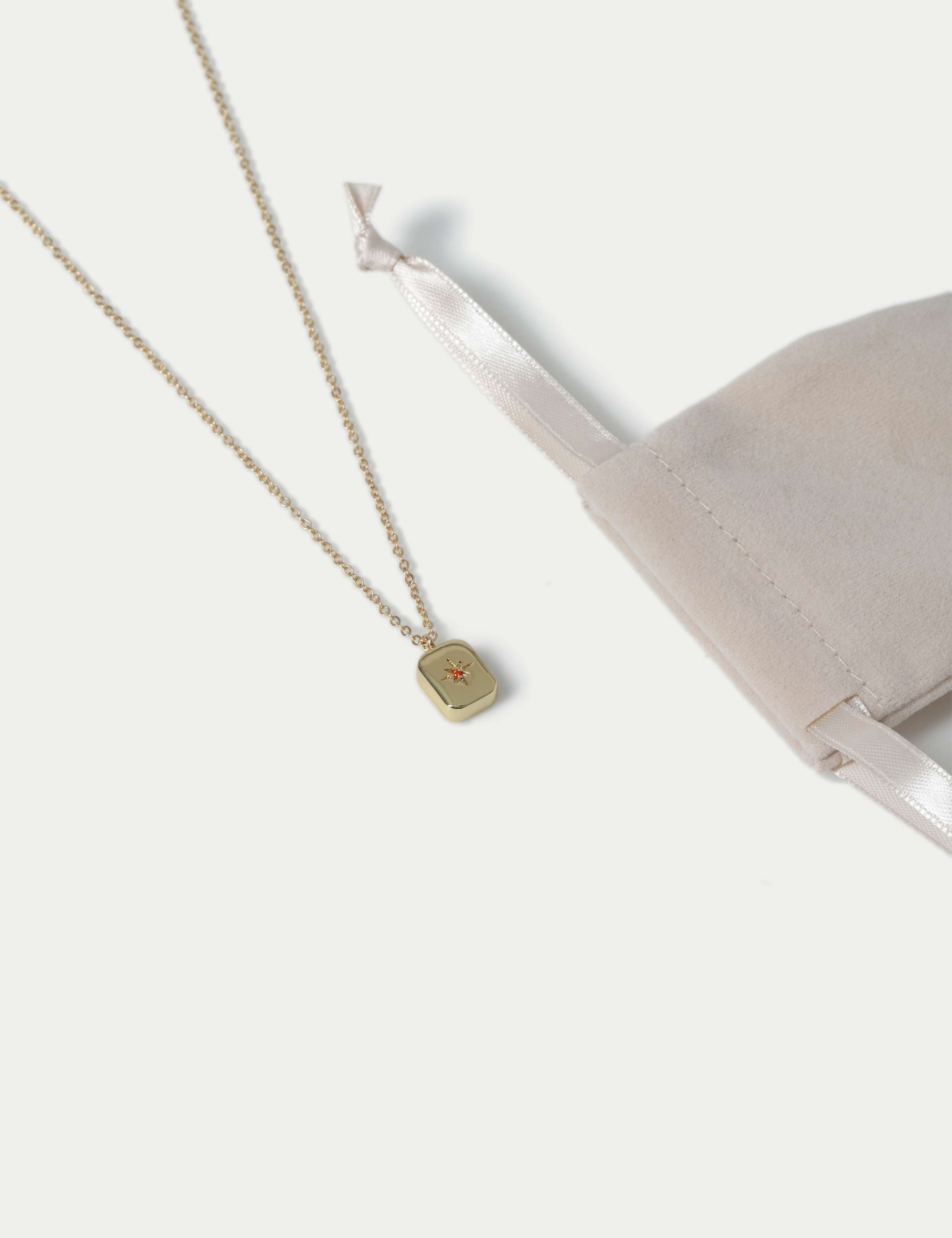 14ct Gold Plated July Birthstone Necklace 2 of 2