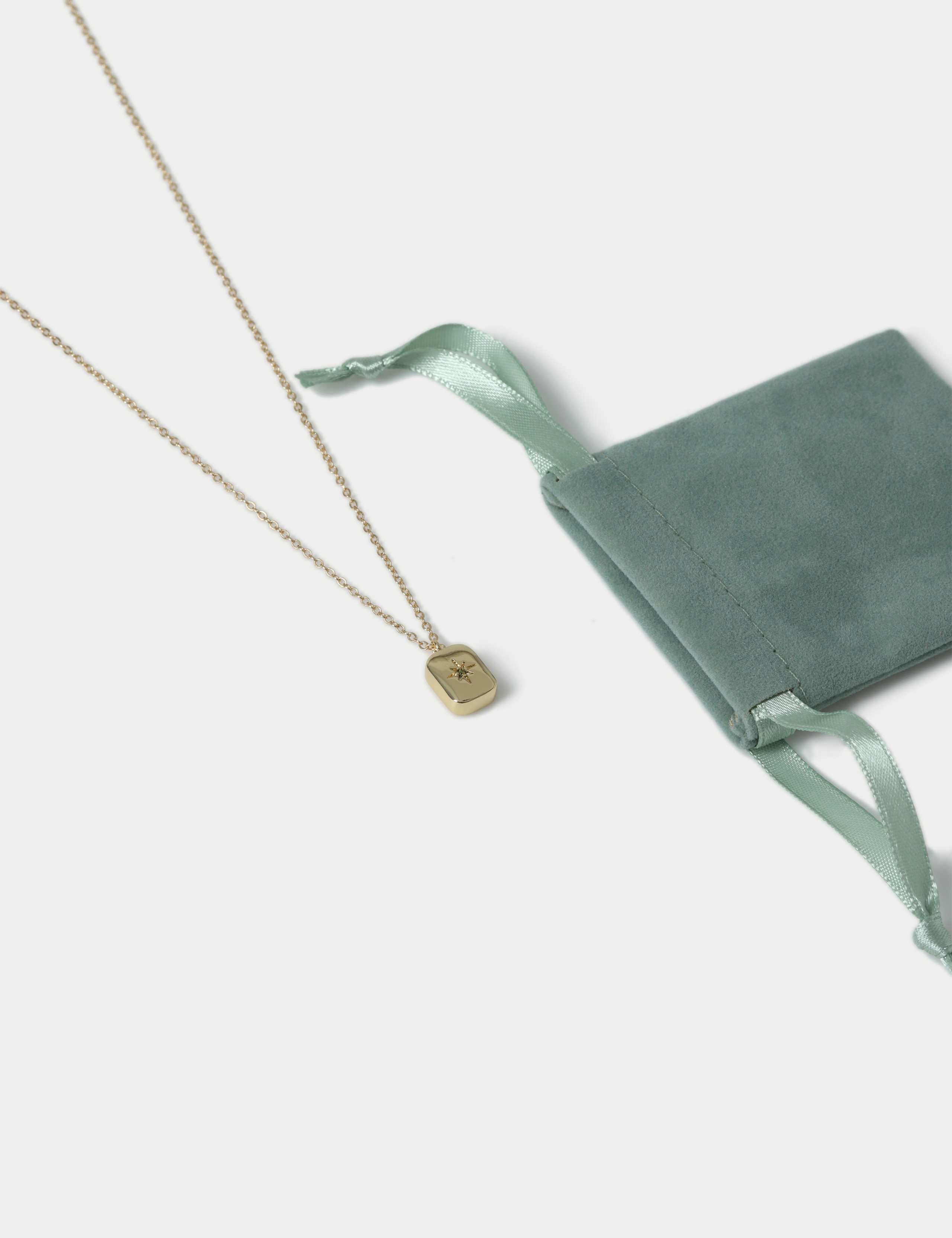 14ct Gold Plated August Birthstone Necklace 2 of 2