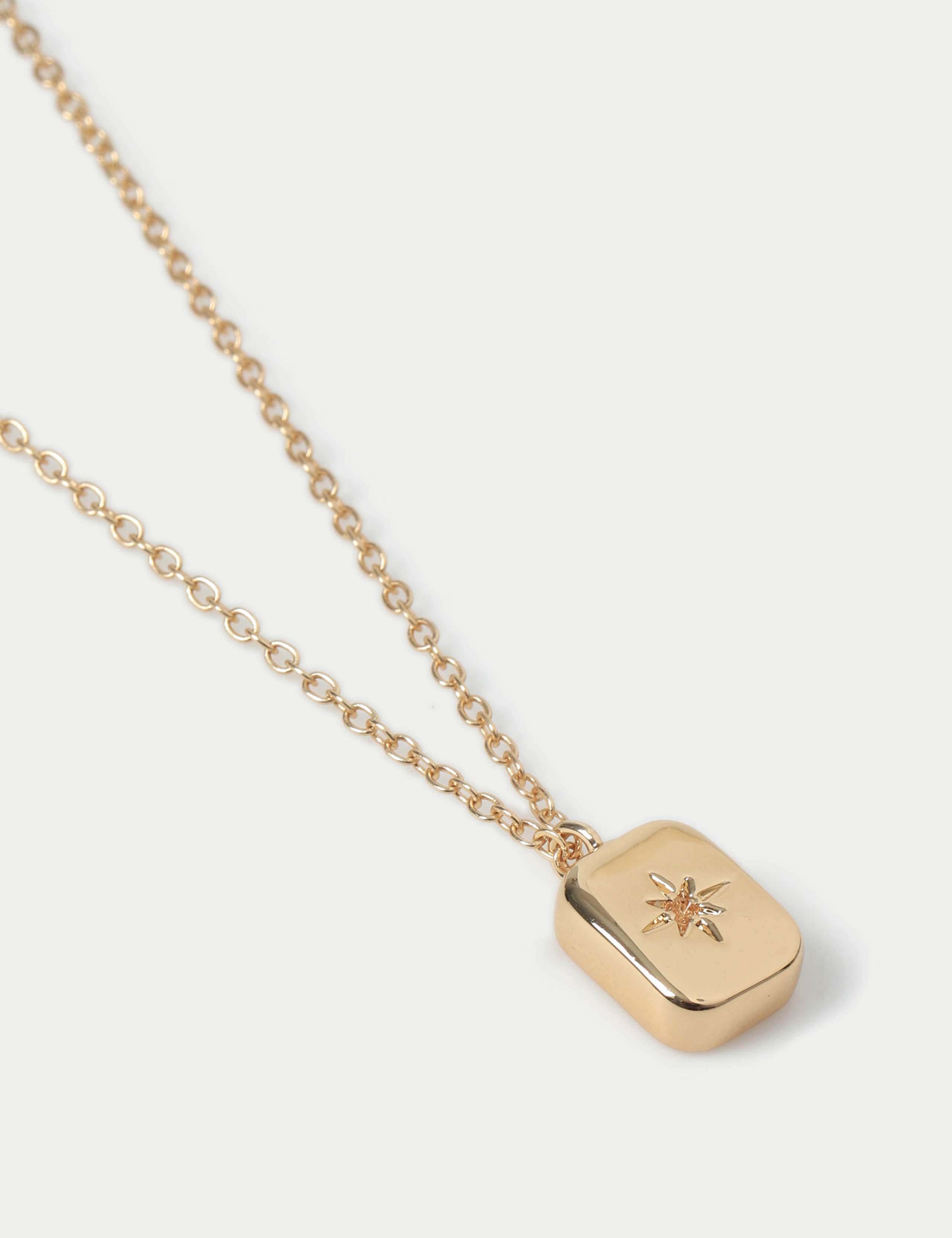 14ct Gold Plated March Birthstone Necklace 3 of 3