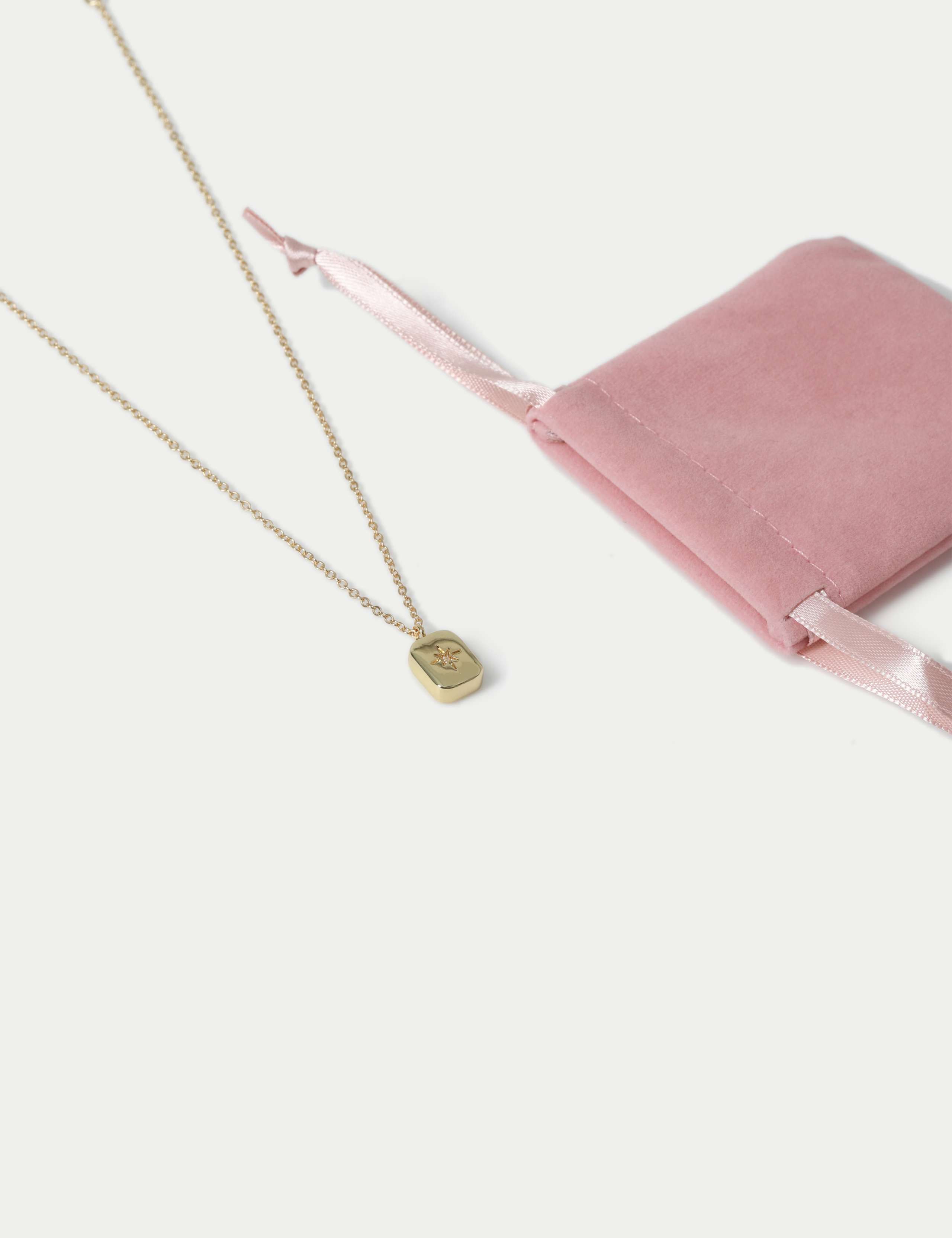 14ct Gold Plated April Birthstone Necklace 2 of 3