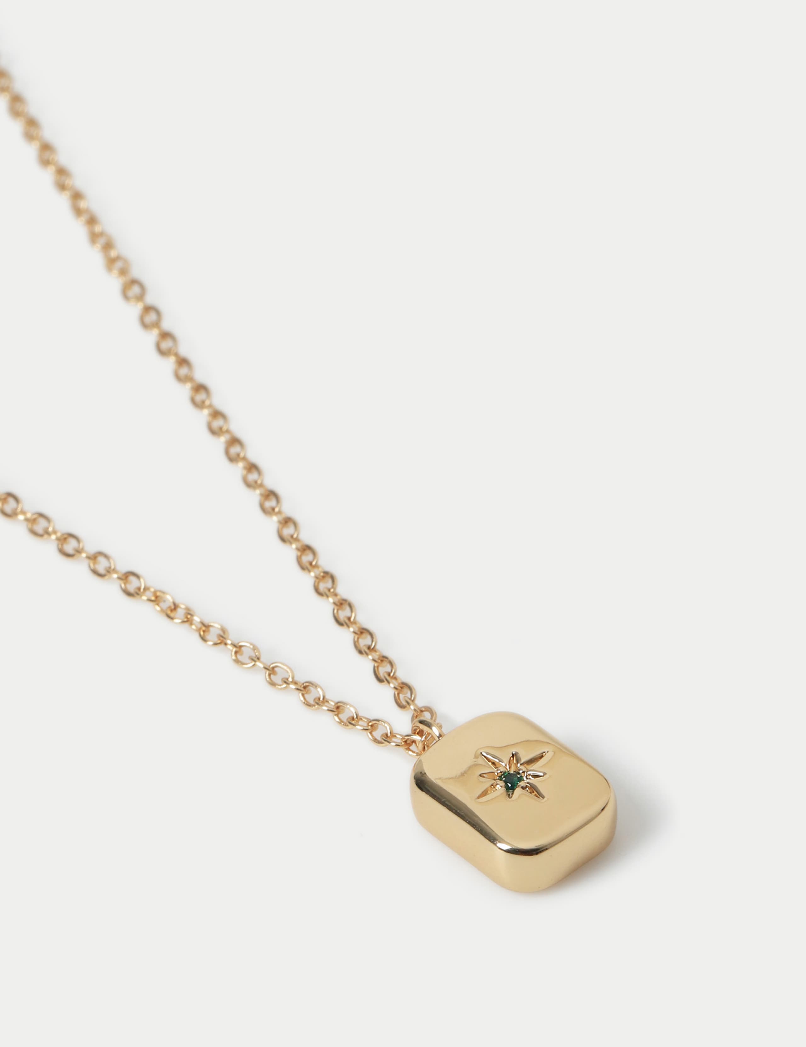 14ct Gold Plated May Birthstone Necklace 3 of 3