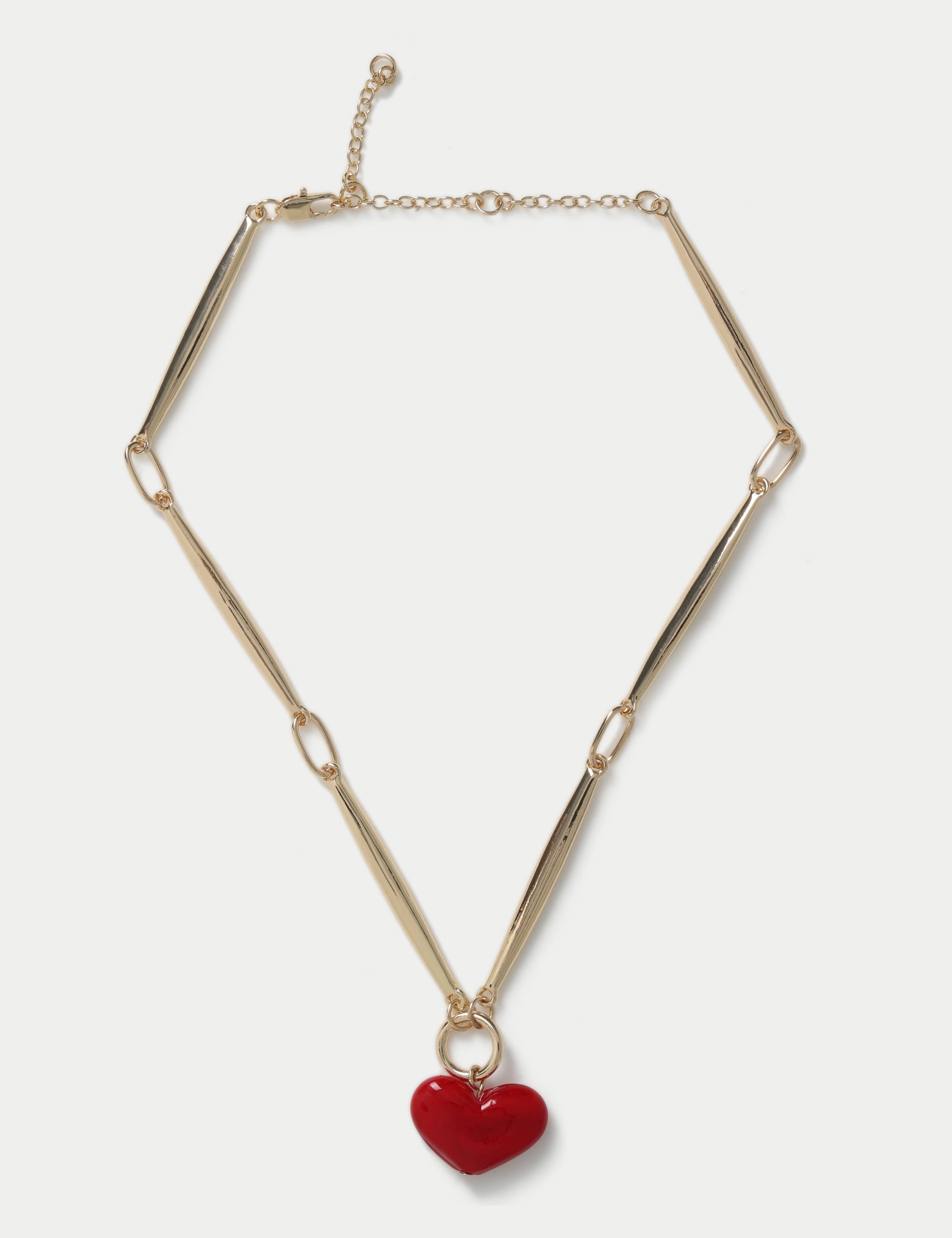 Red Heart Pendant Chain 1 of 2