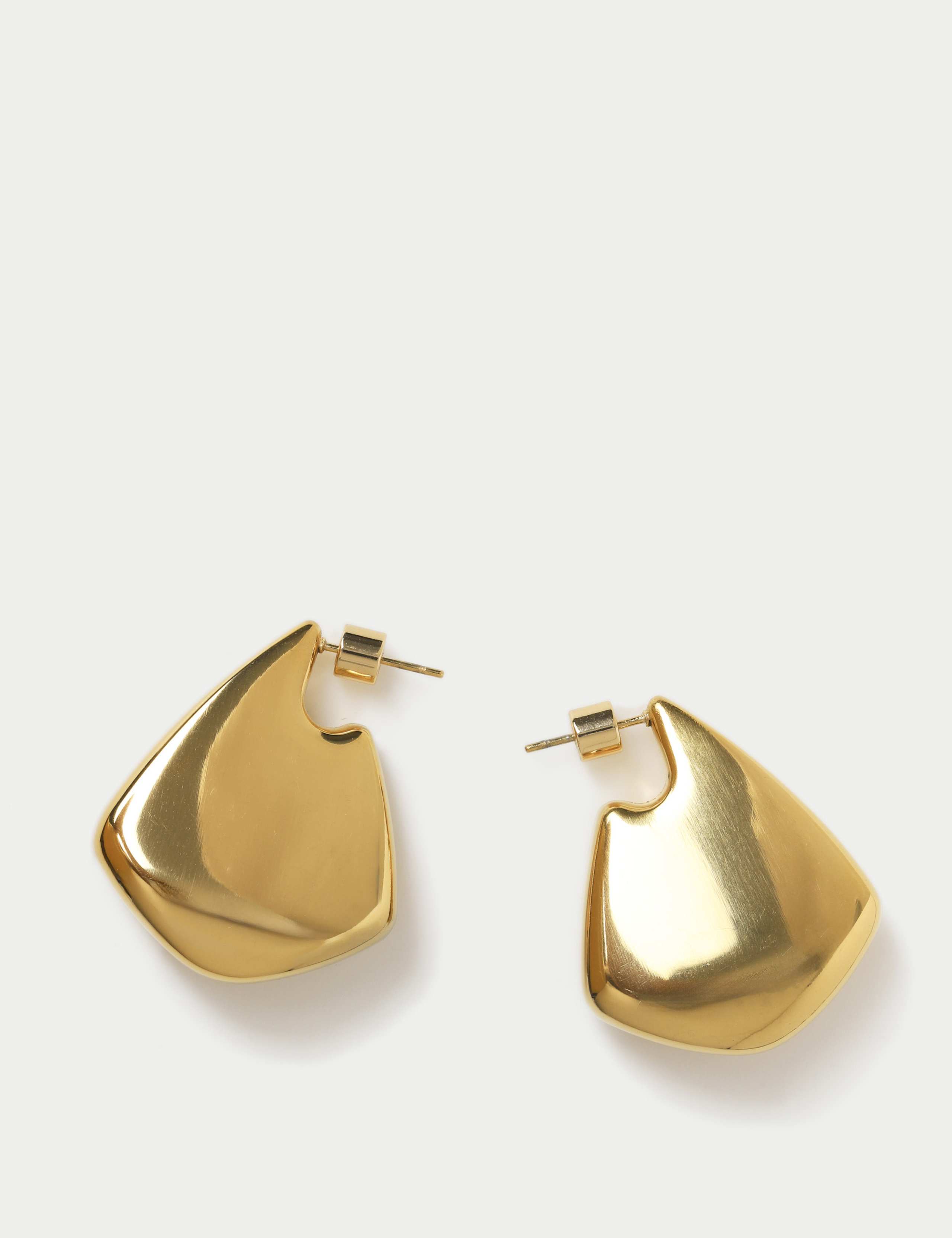 Irregular Stainless Steel Solid Drop Earring 1 of 2