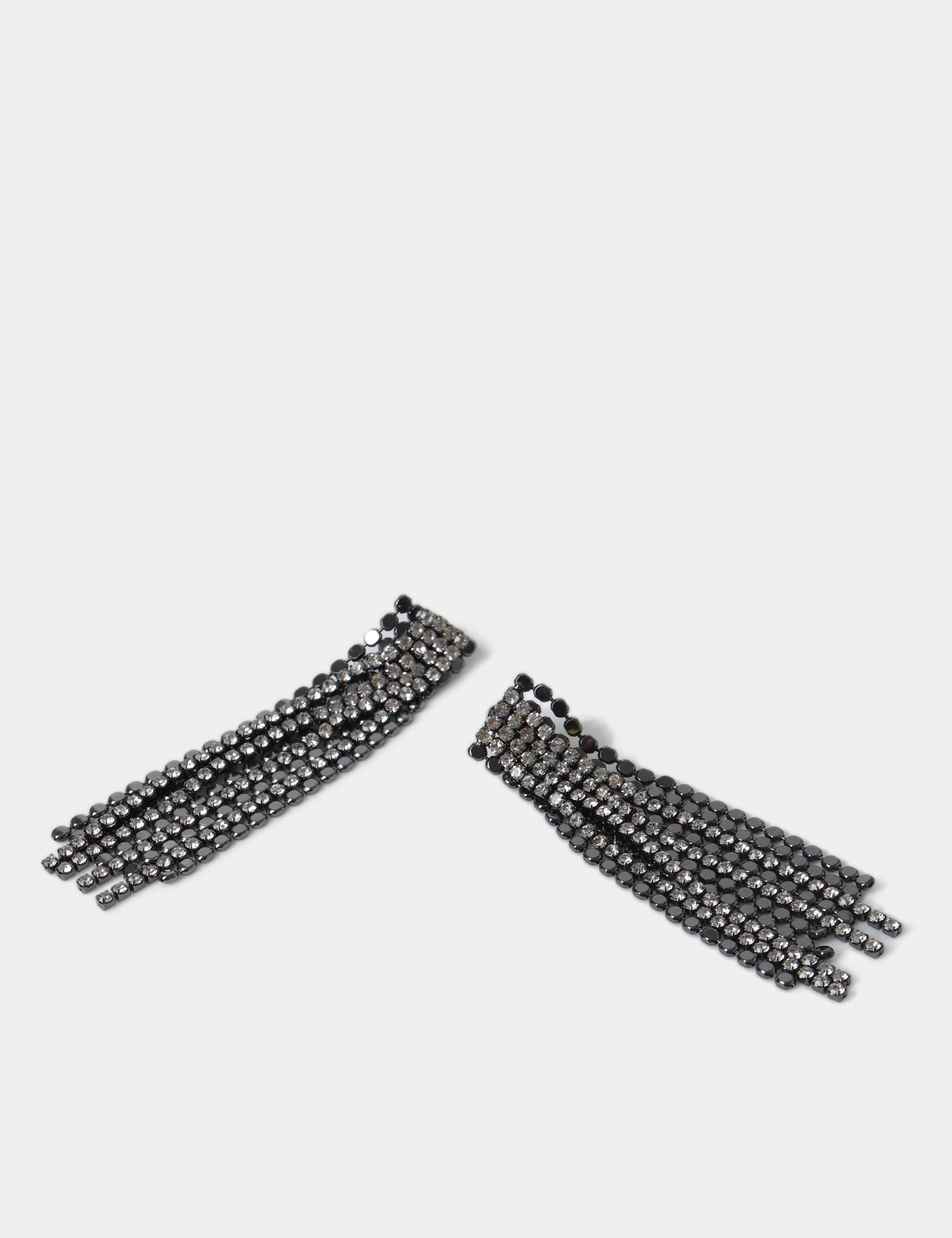 Statement Cup Chain Fringe Earrings 2 of 2