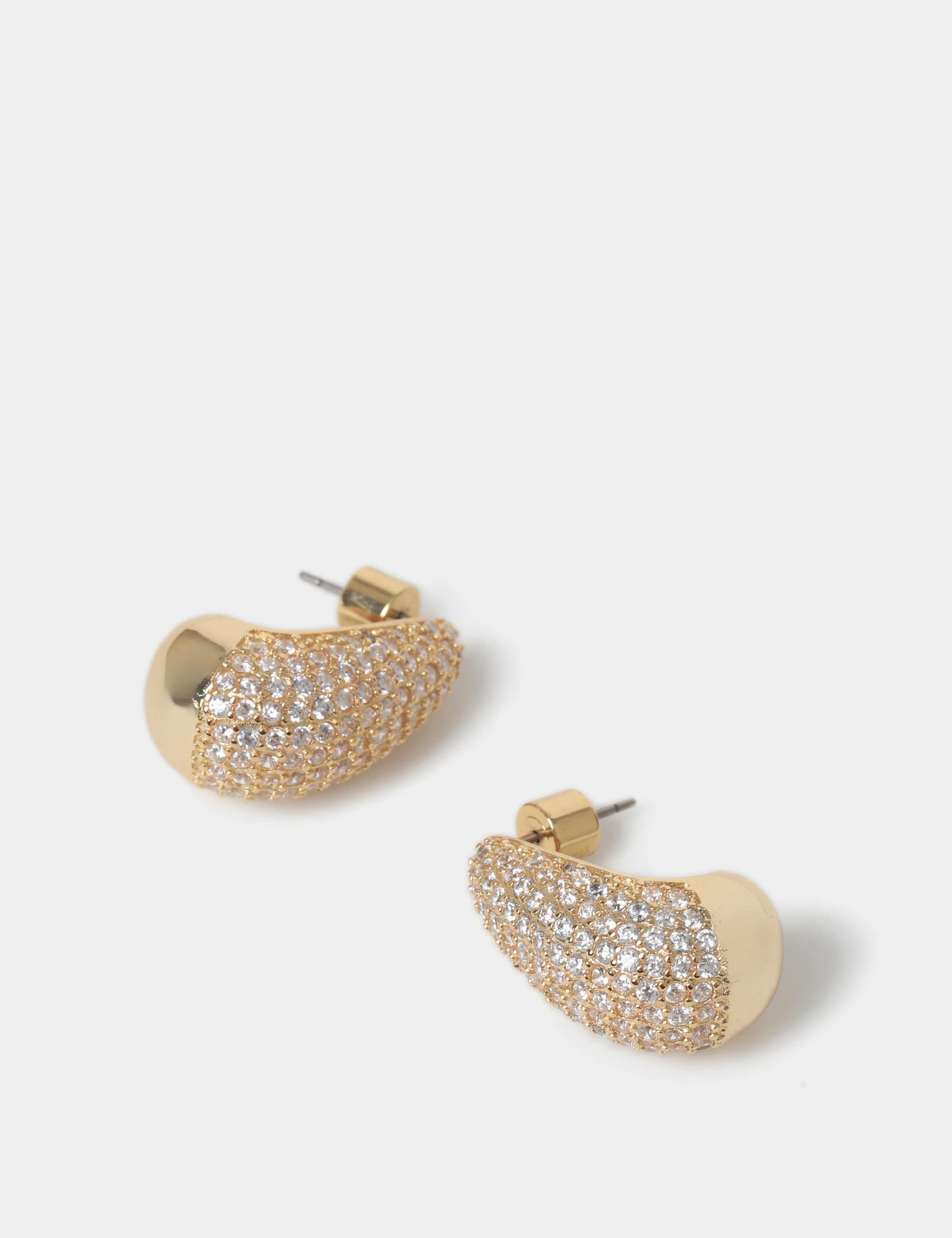 Rhinestone Tear Drop Earring 2 of 3