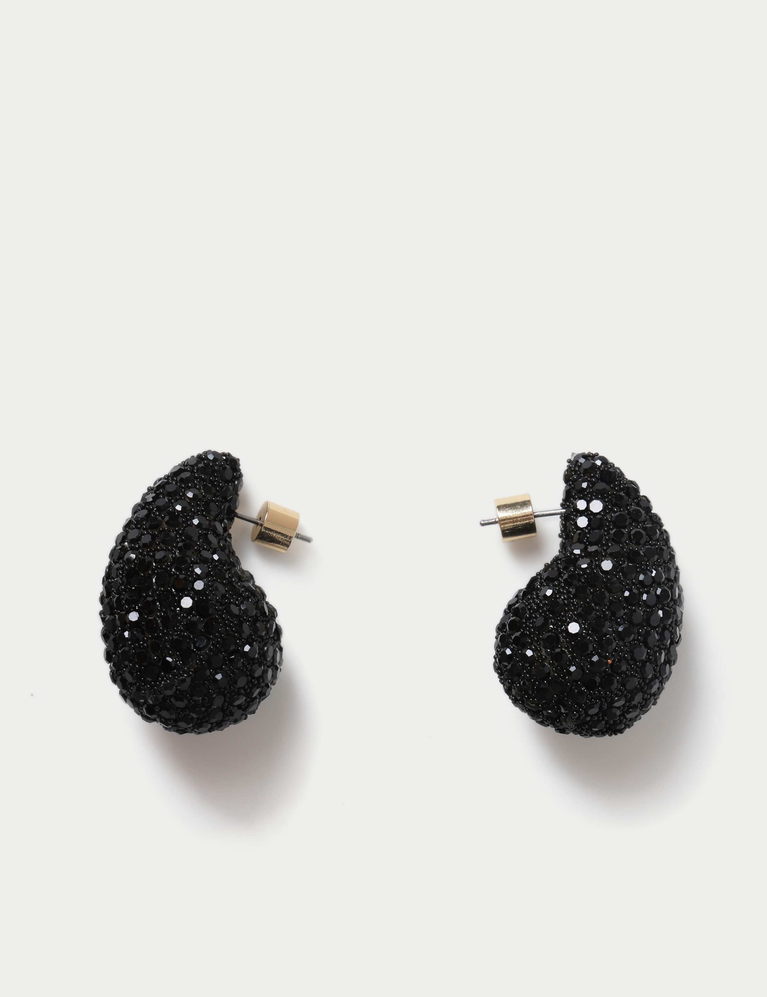 Black Tear Drop Earing 3 of 3