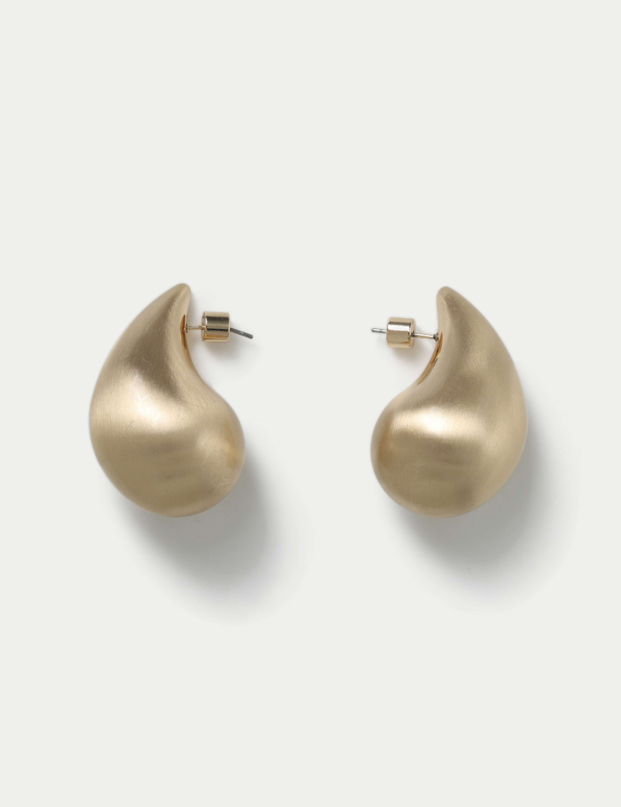 Brushed Maxi Tear Drop Earring 3 of 3