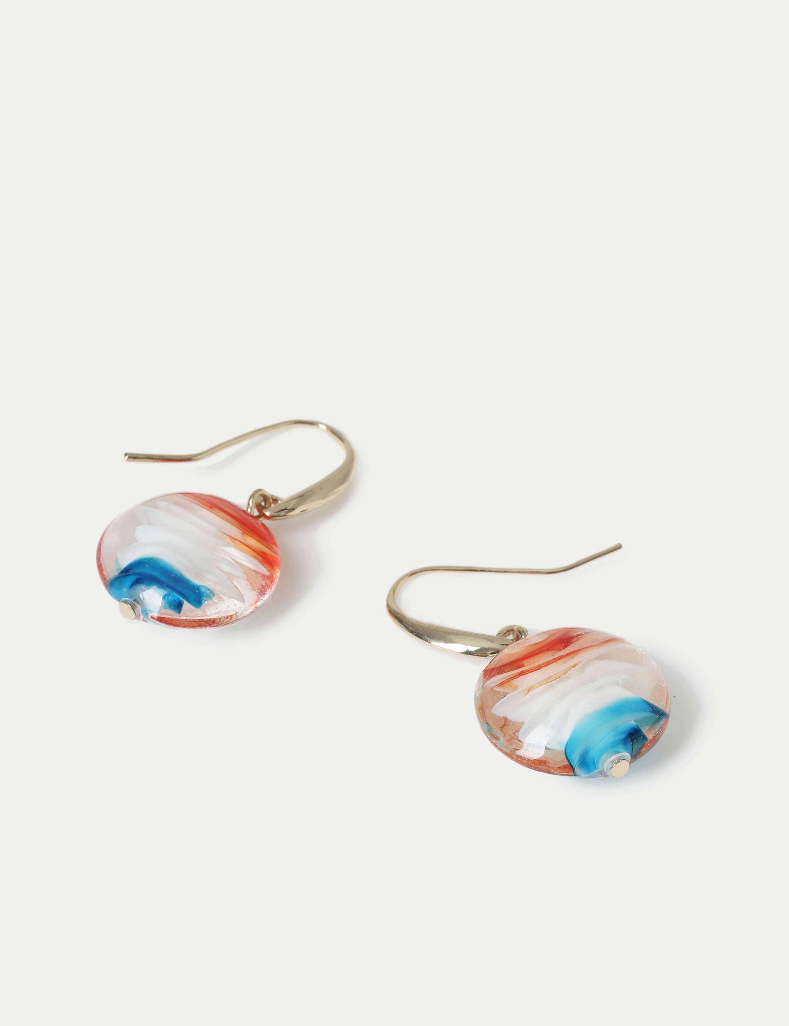 Multi Colour Circle Drop Earrings 2 of 2