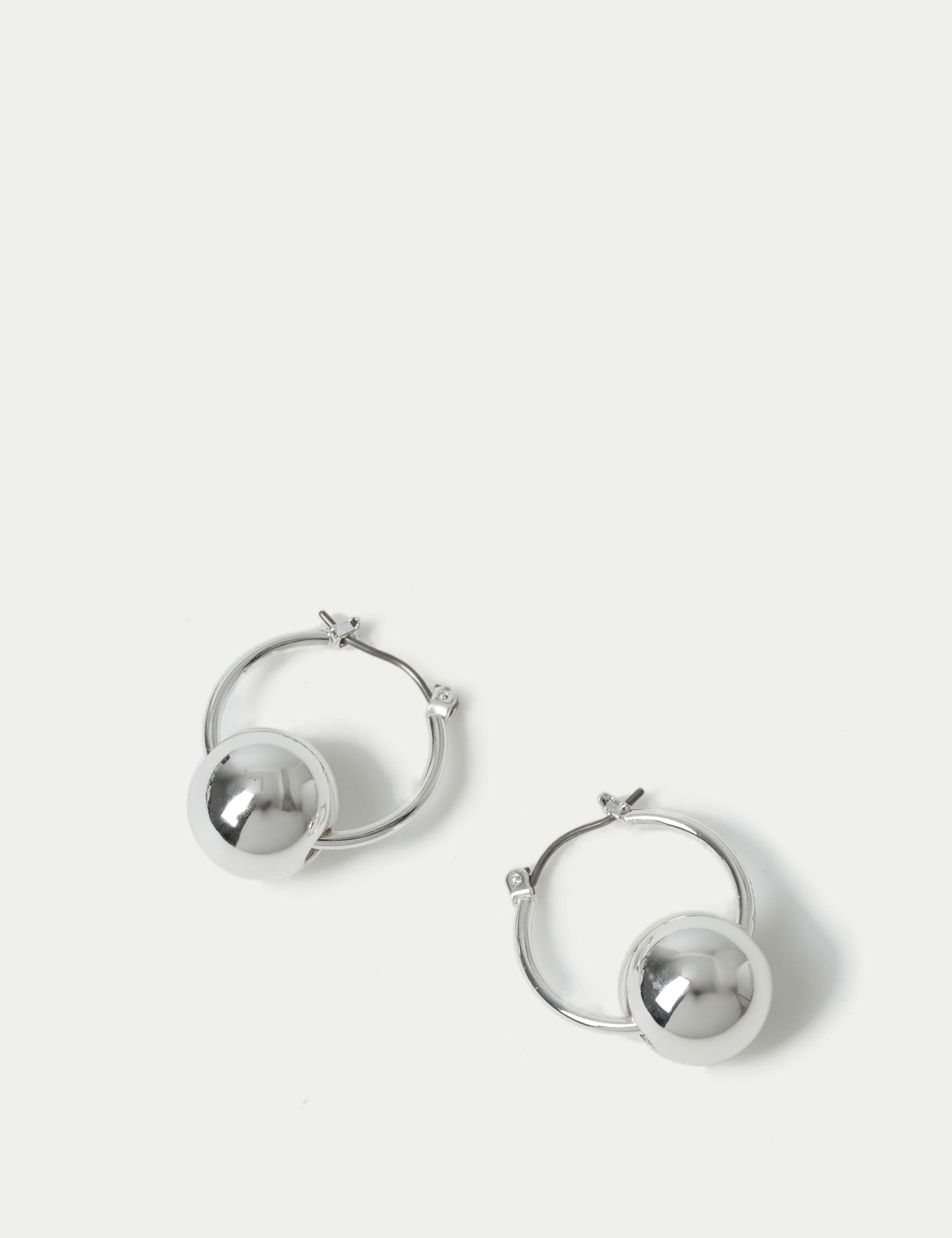 Ball on Circle Drop Earrings 2 of 2
